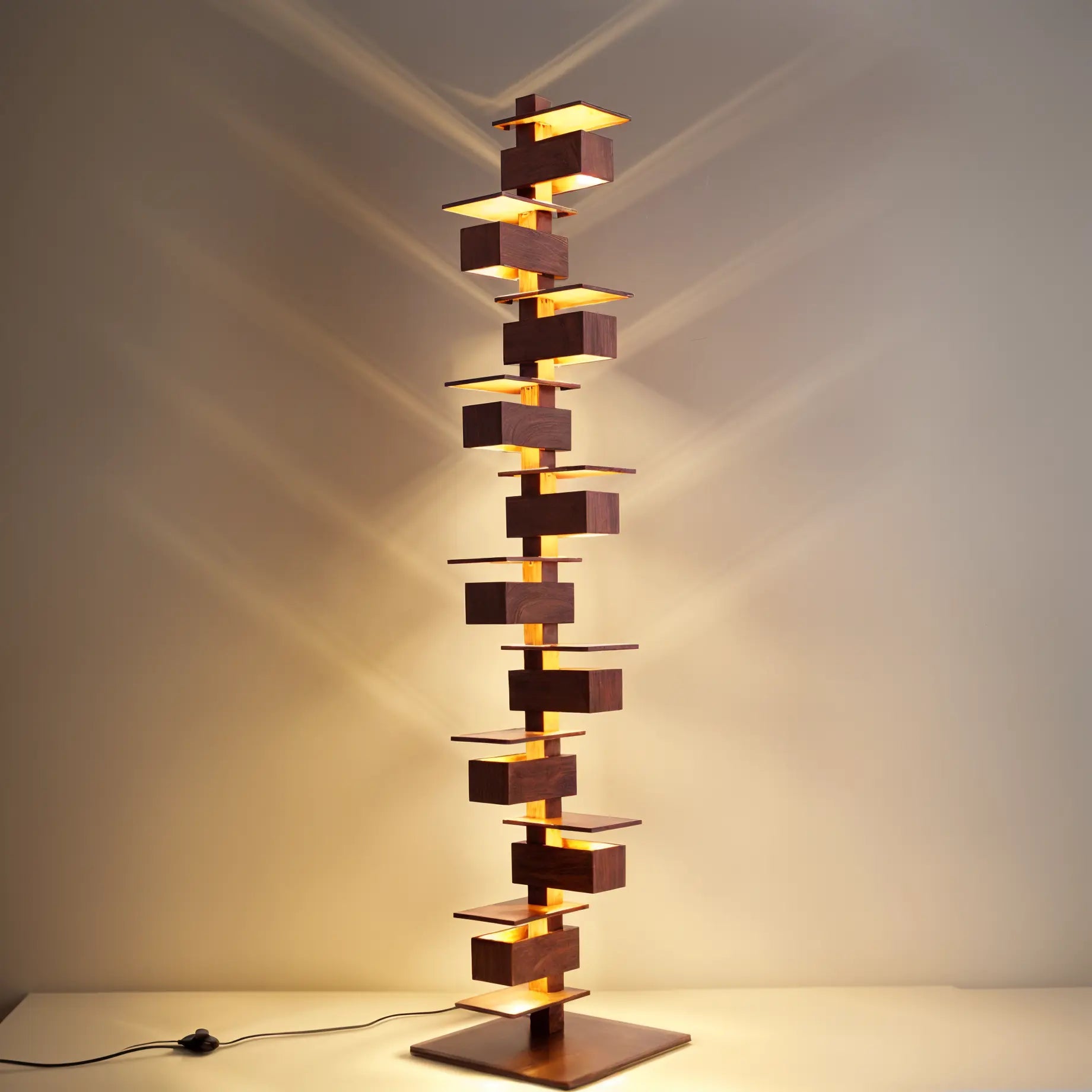 Jenga Lamp Lamp Interior Moderna