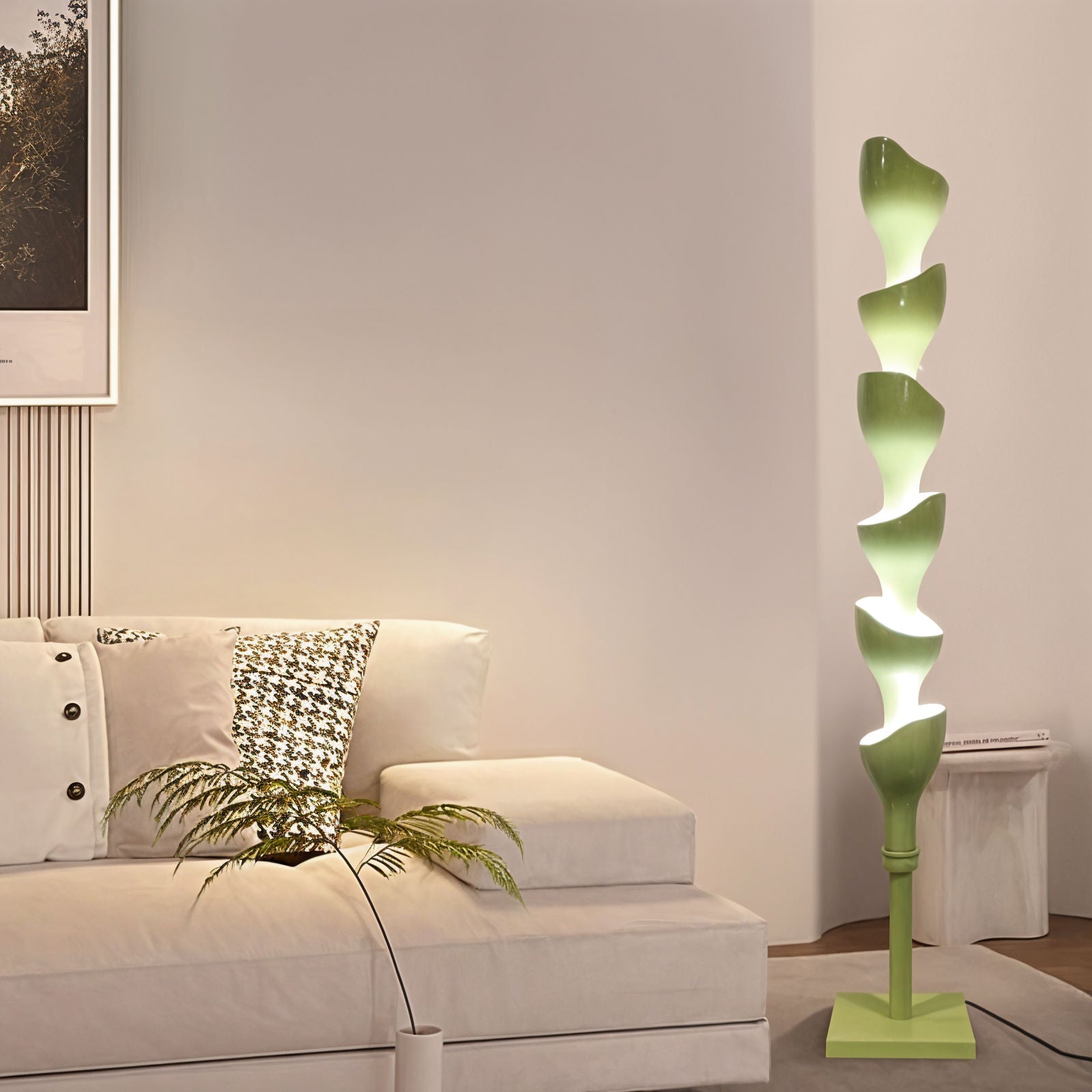 Floral Floor Lamp Lamp Interior Moderna Green  