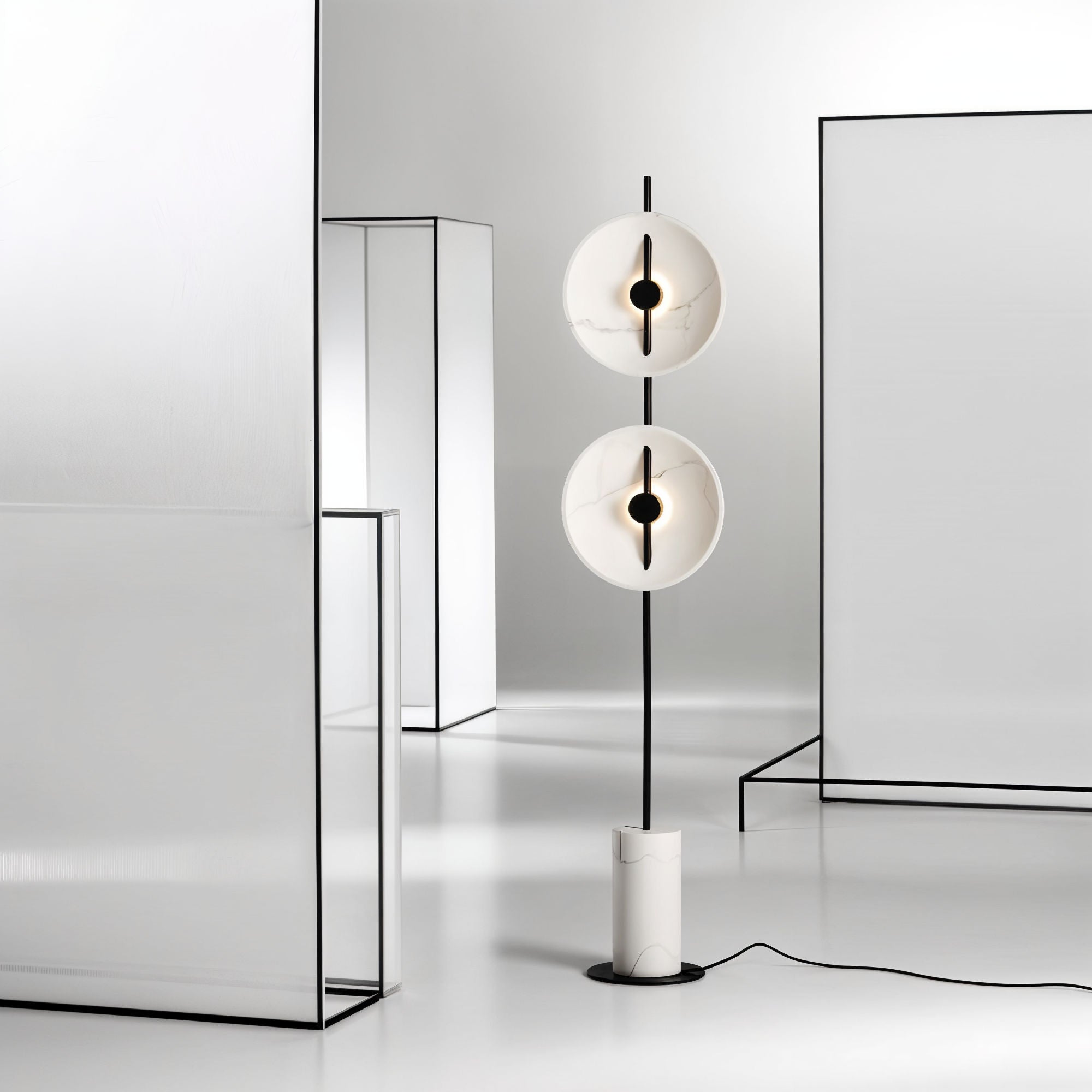 Lunar Glow Floor Lamp Lamp Interior Moderna   