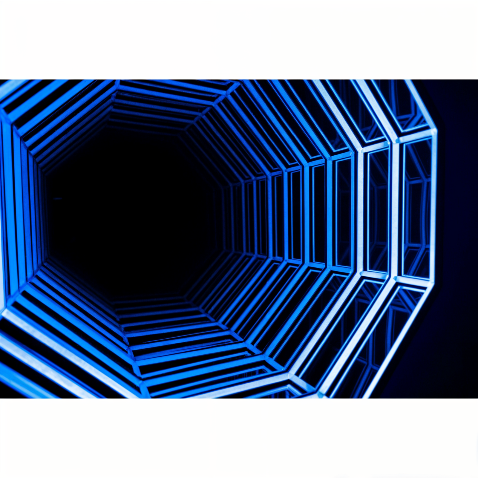 3D Octagon Infinity Mirror Mirror Interior Moderna   