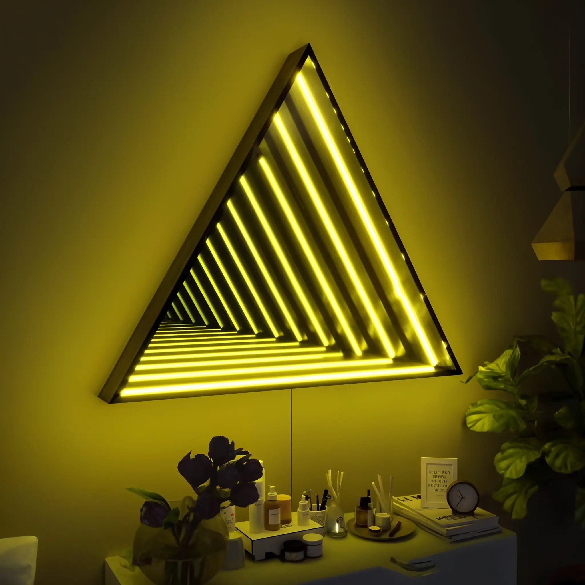 Triangle Infinity Mirror Mirror Interior Moderna