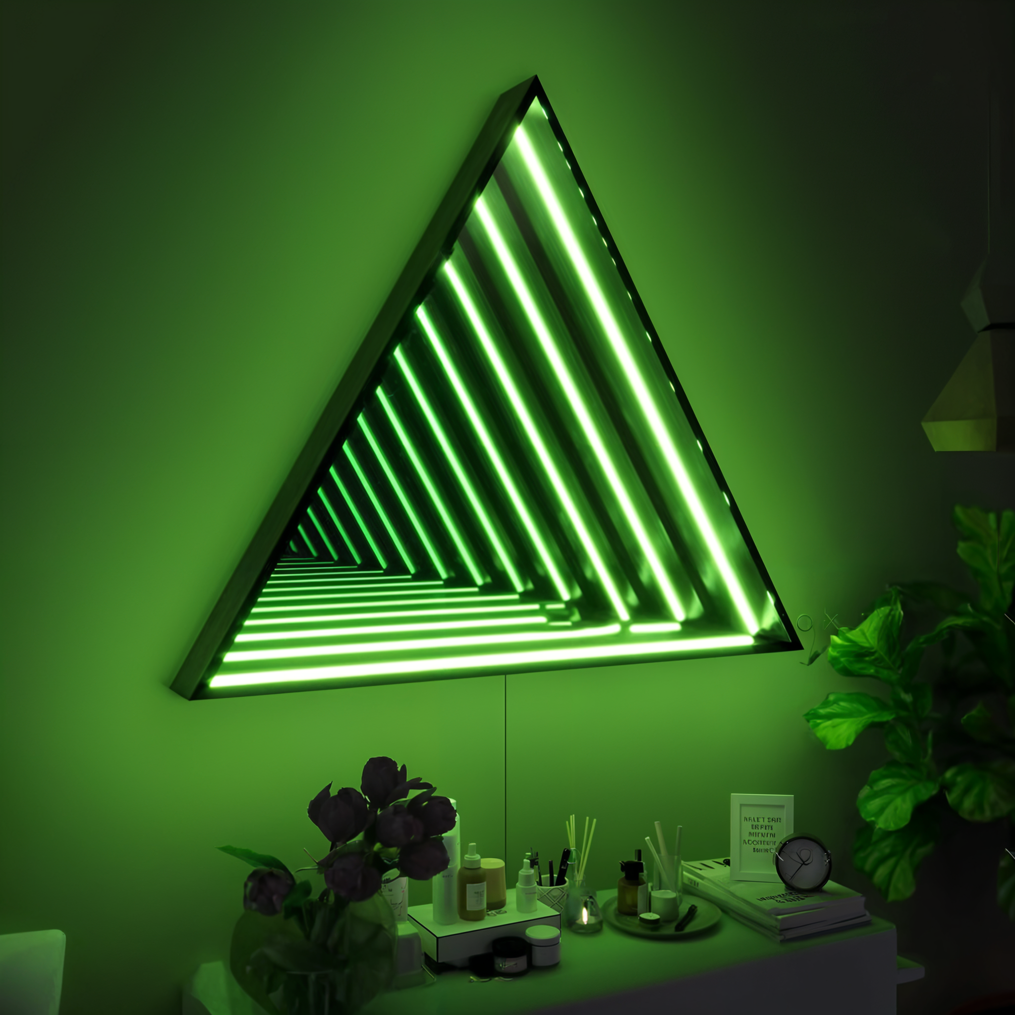 Triangle Infinity Mirror Mirror Interior Moderna