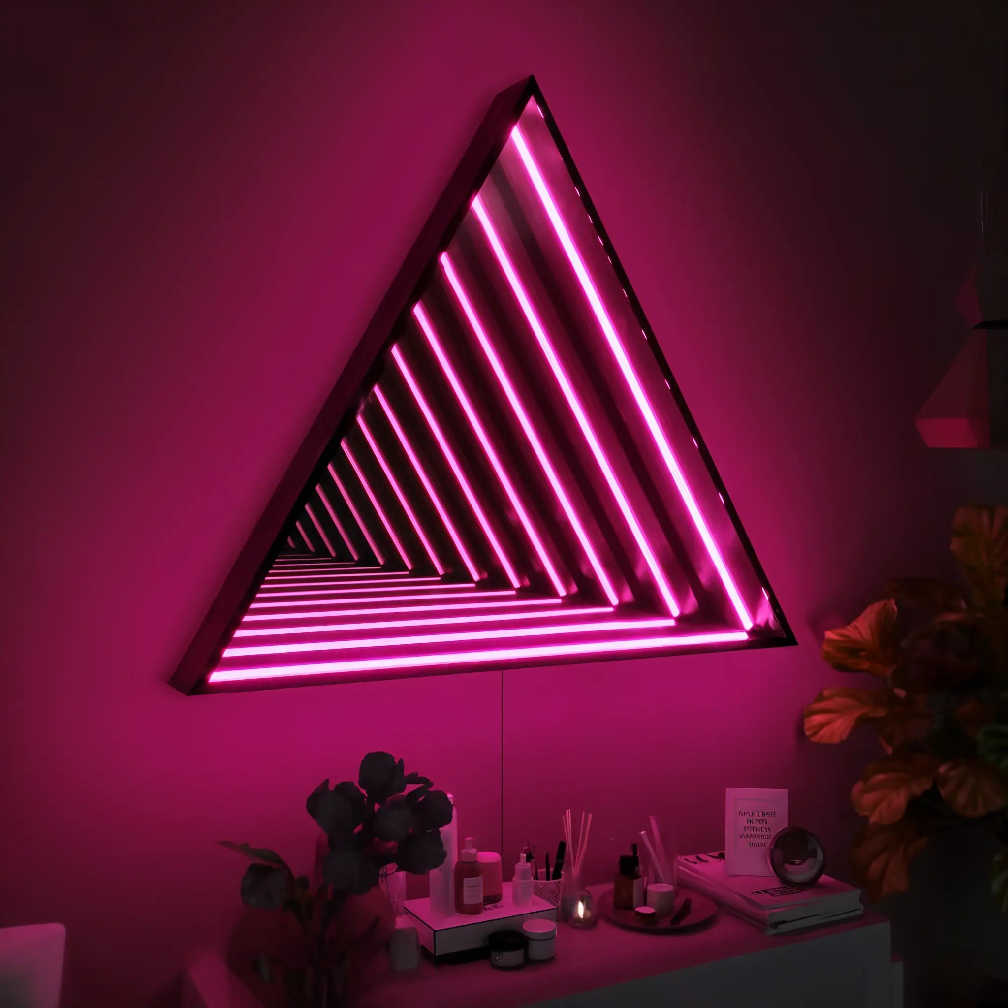 Triangle Infinity Mirror Mirror Interior Moderna