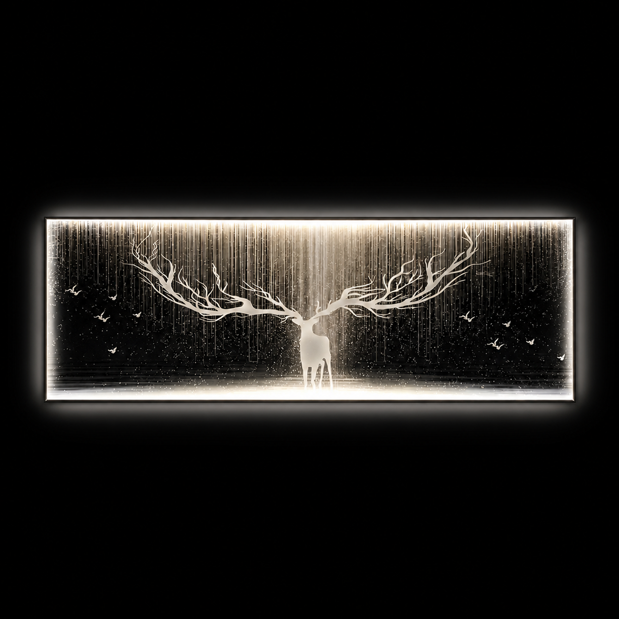 Starlit Elk Wall Art Interior Moderna