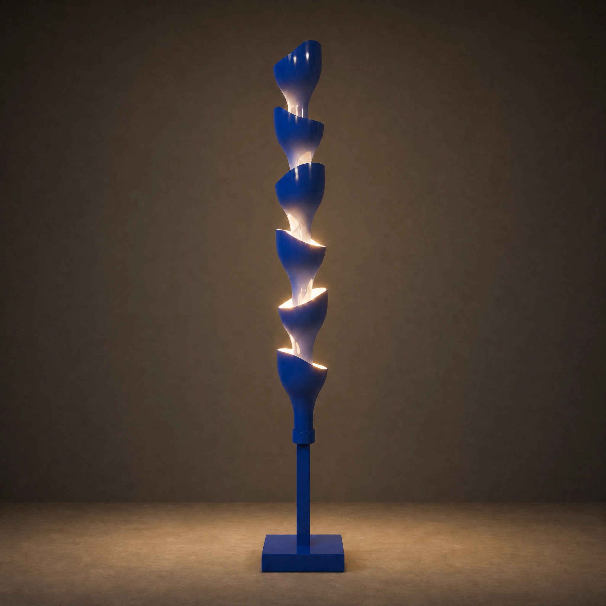 Floral Floor Lamp | Blue 2