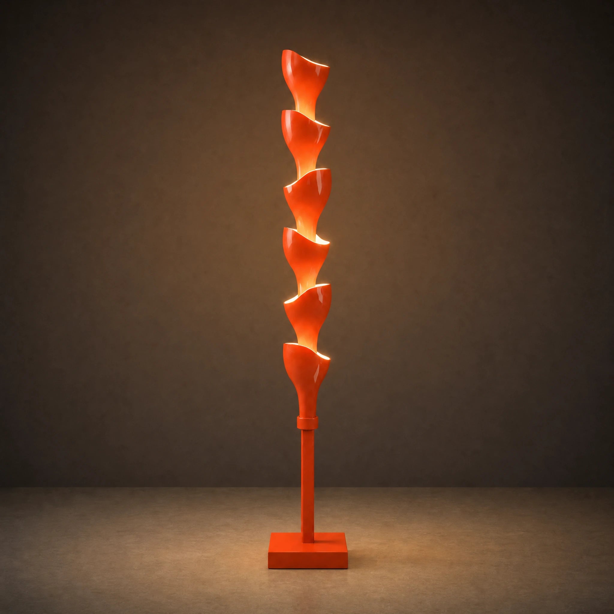 Floral Floor Lamp | Orange 2