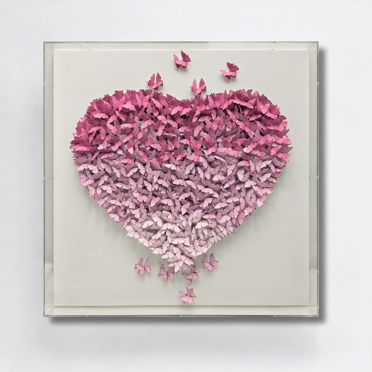 Gathered Ascent | Pink Wall Art Interior Moderna New
