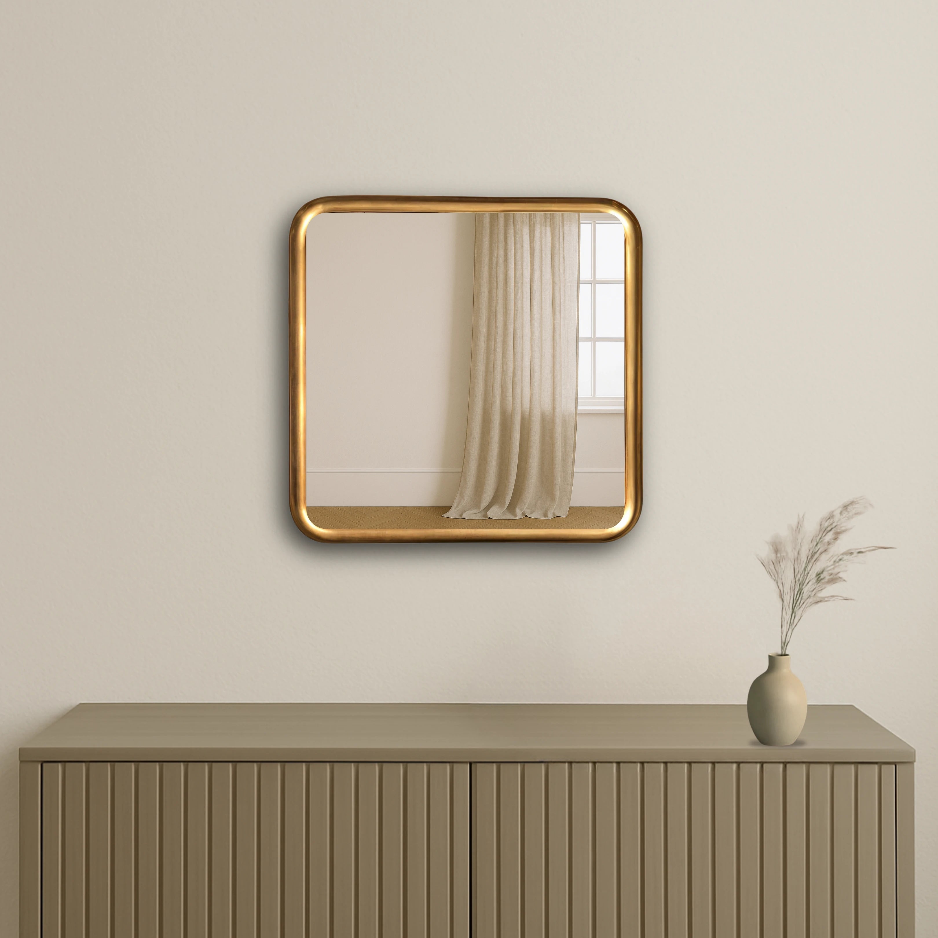 Bold Square Mirror Mirror Interior Moderna