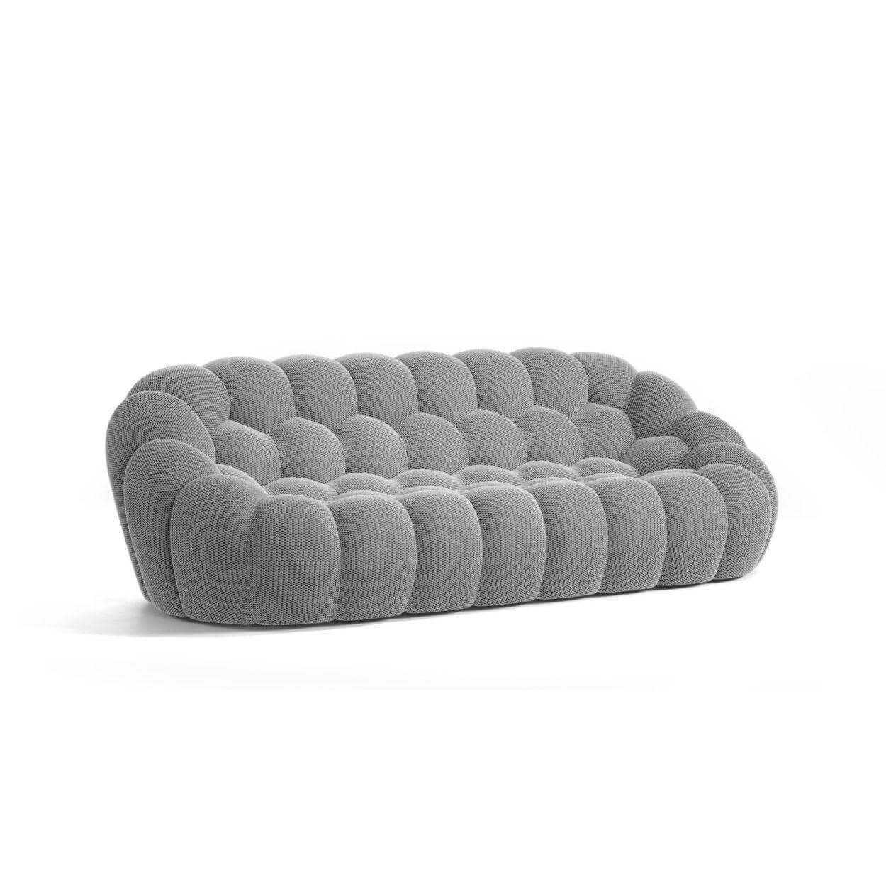 Bubble Three Seater Sofa Interior Moderna Mist Gray  