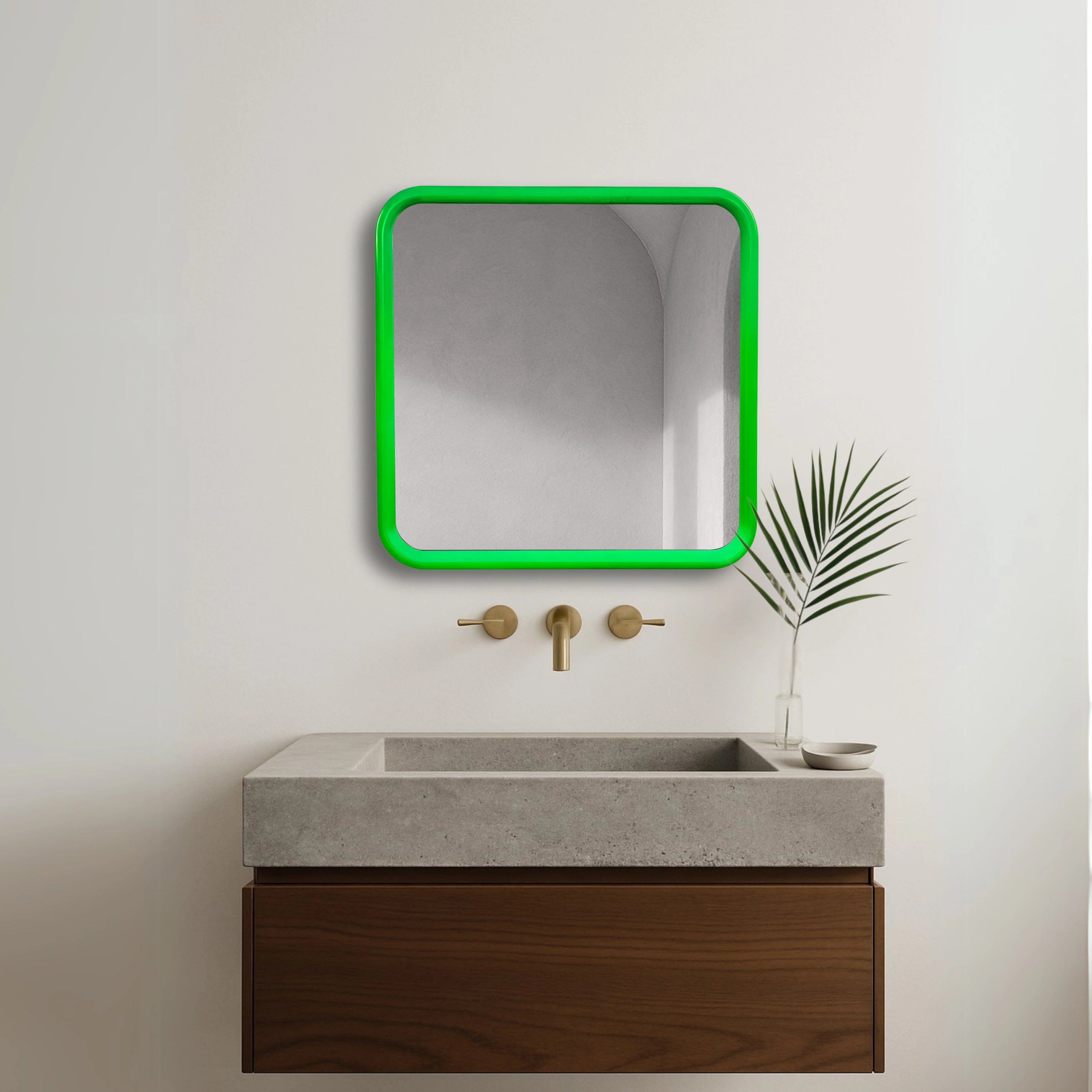 Bold Square Mirror Mirror Interior Moderna