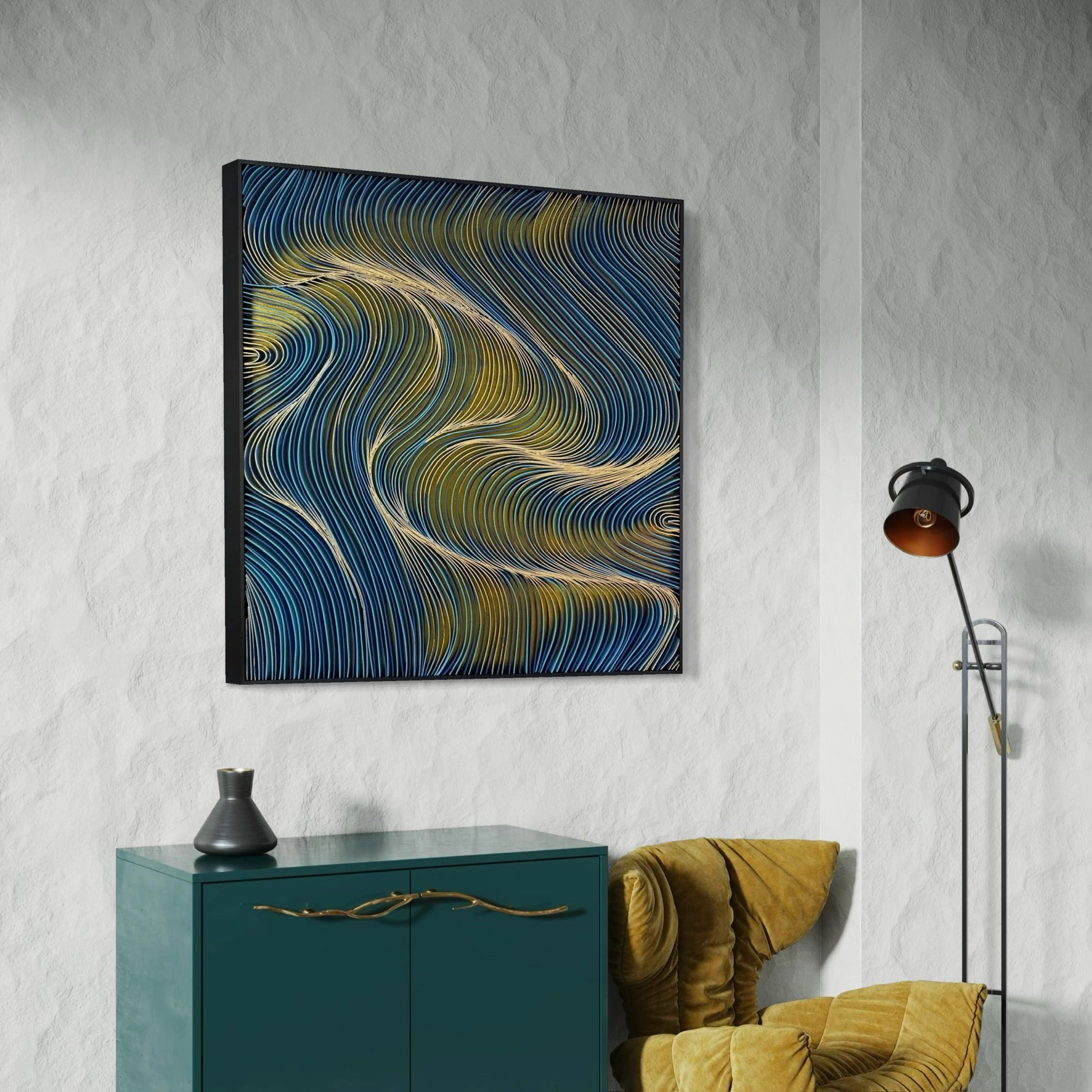 Harmonic Drift Wall Art Interior Moderna