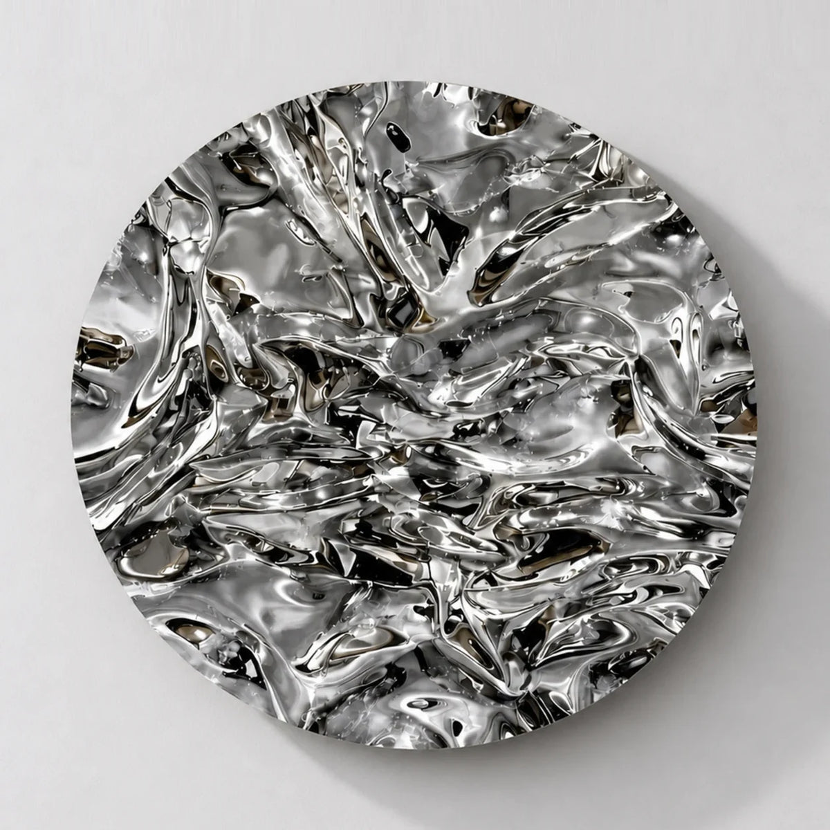 Chrome Relief Wall Art Interior Moderna Regular New