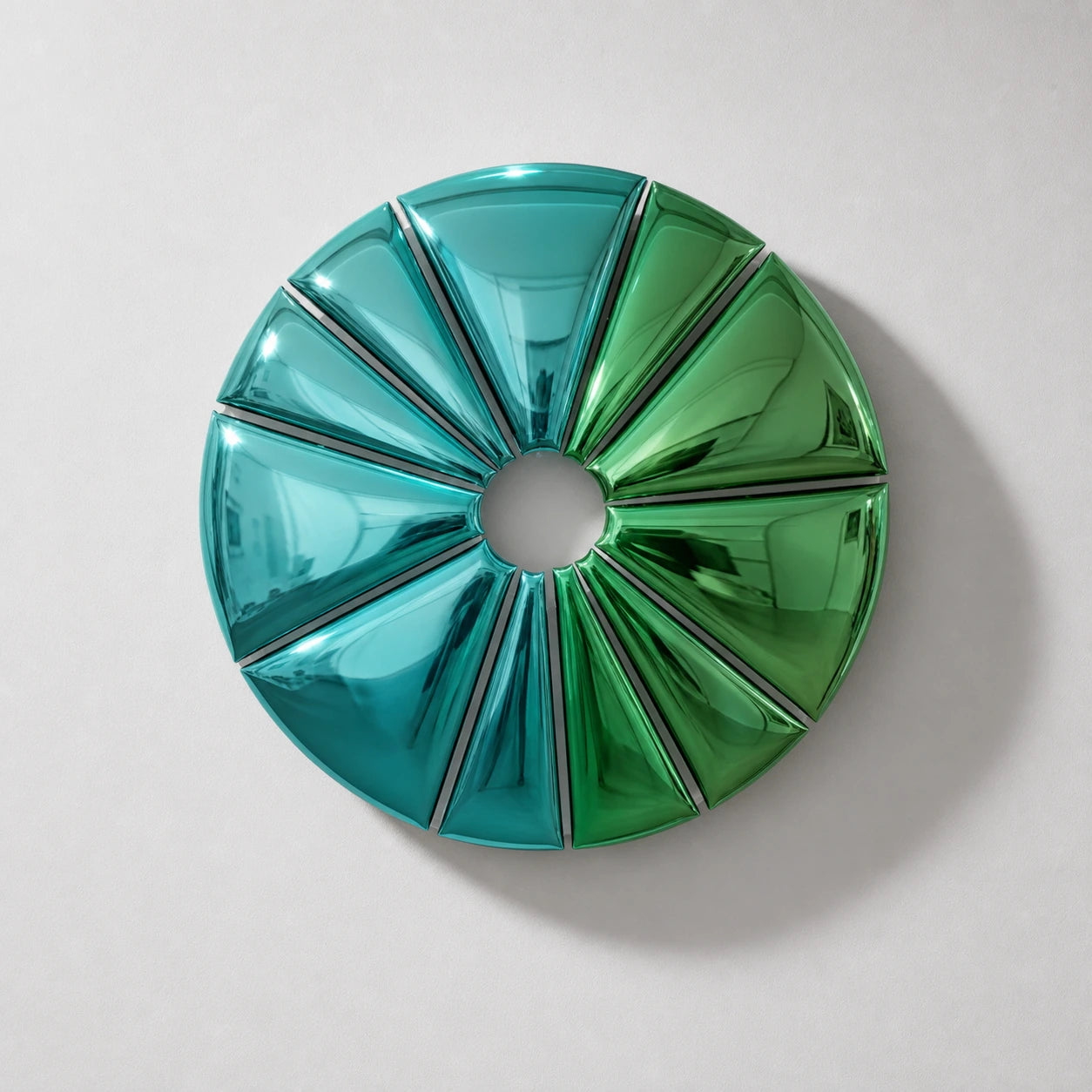Chrome Continuum Wall Art Interior Moderna