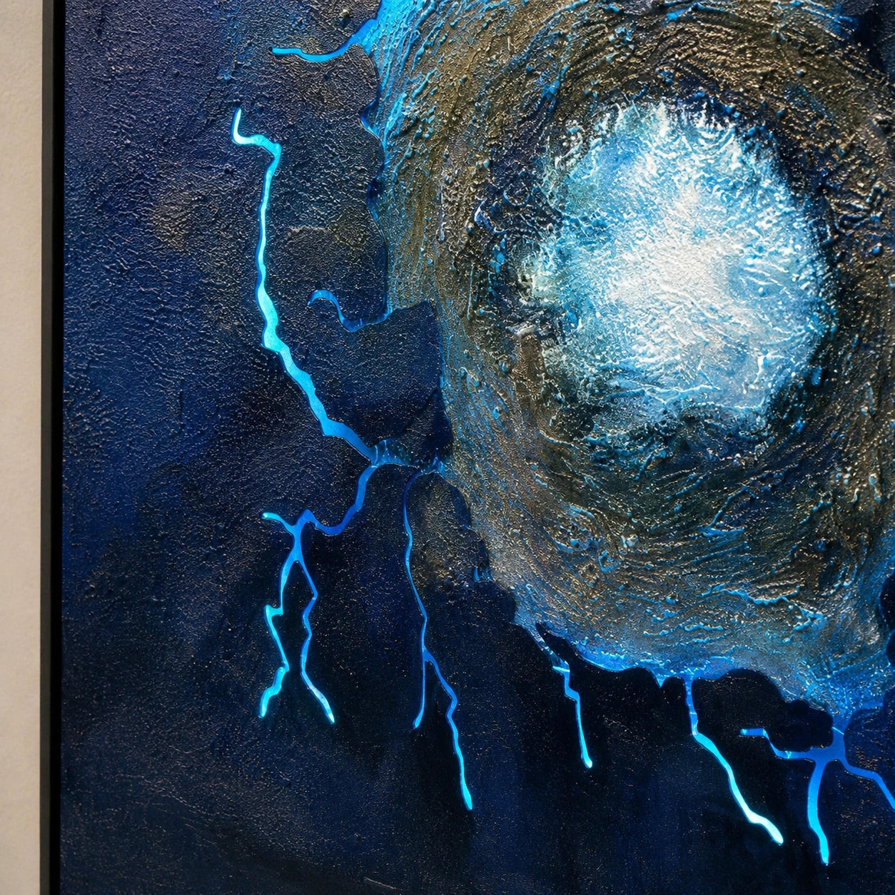 Impact Field | Blue Wall Art Interior Moderna