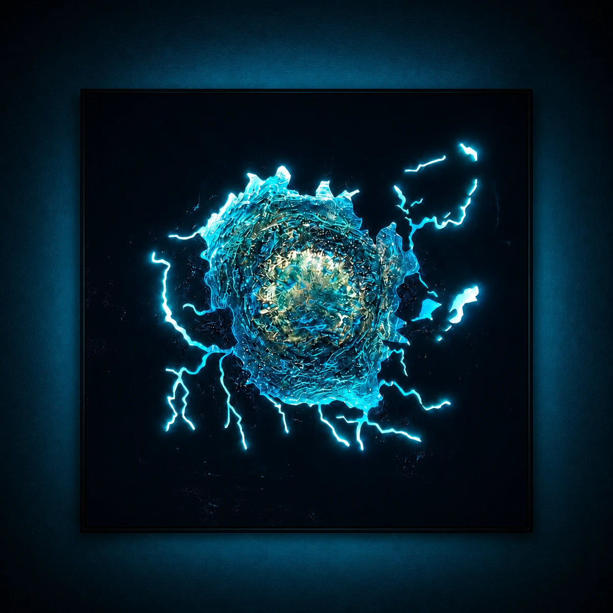 Impact Field | Blue Wall Art Interior Moderna Default Title