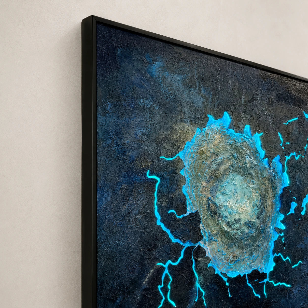 Impact Field | Blue Wall Art Interior Moderna