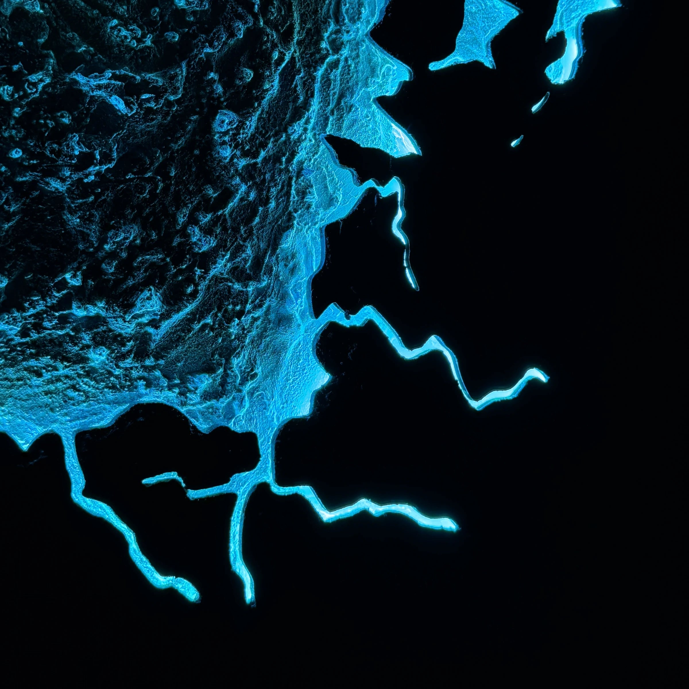 Impact Field | Blue Wall Art Interior Moderna