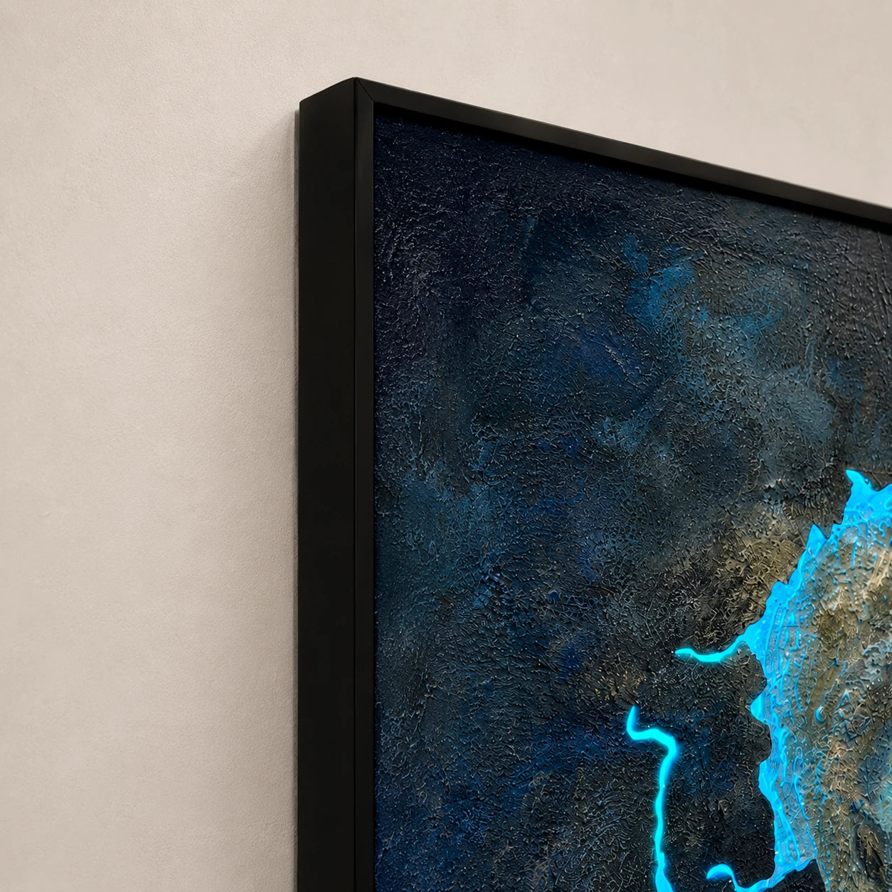 Impact Field | Blue Wall Art Interior Moderna