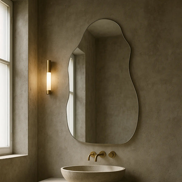 Chrome Irregular Mirror Mirror Interior Moderna