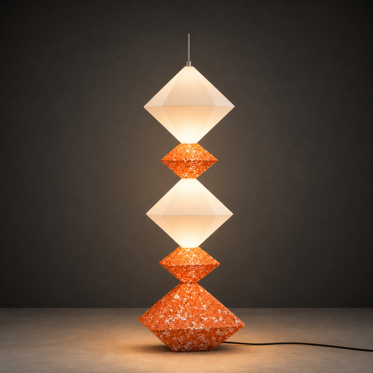 Ishi Floor Lamp | Orange | Nighttime Hero
