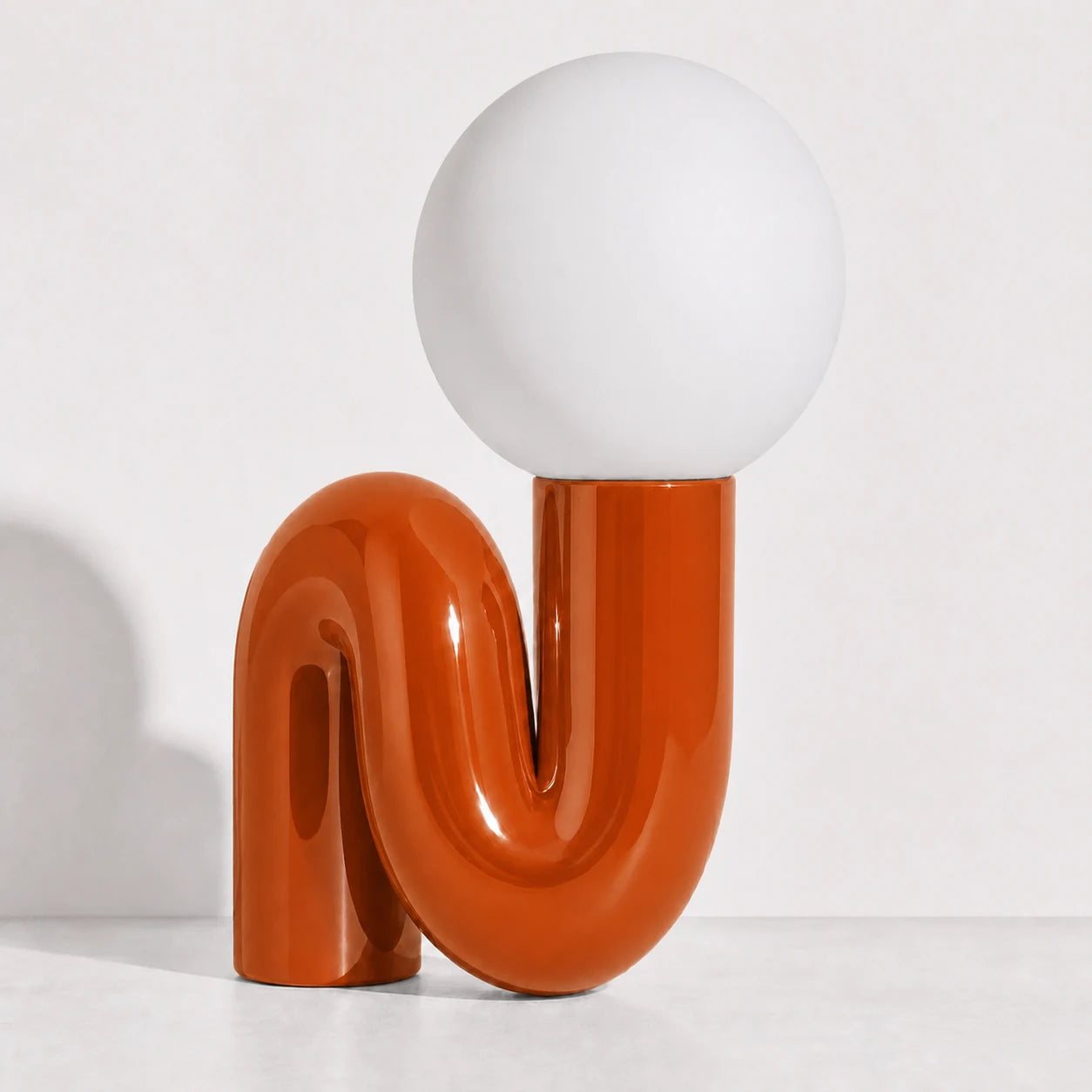 The Curl Lamp Lamp Interior Moderna Orange New