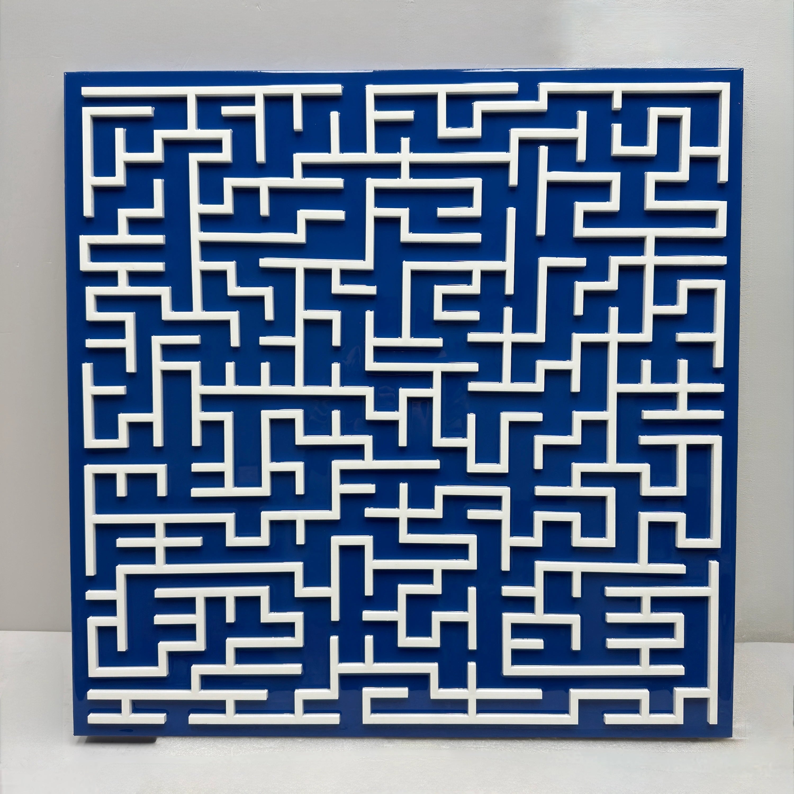 Labyrinth | Cobalt Field Wall Art Interior Moderna
