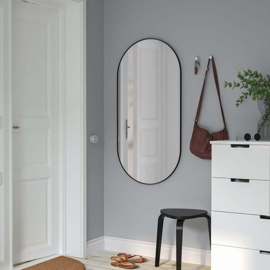 Oval Metal Mirror Mirror Interior Moderna   