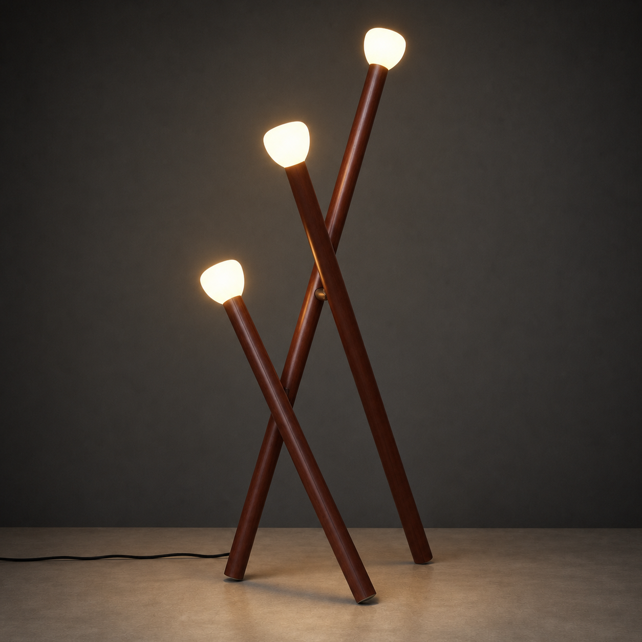 Matchstick Floor Lamp | Brown | Nighttime Hero