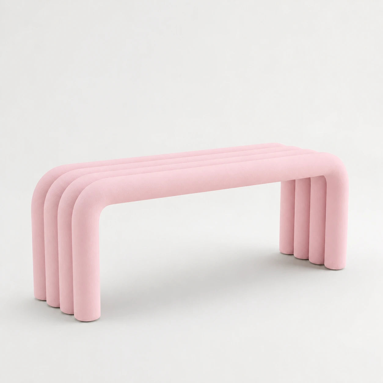 The Noodle Pipe Bench Bench Interior Moderna Pink