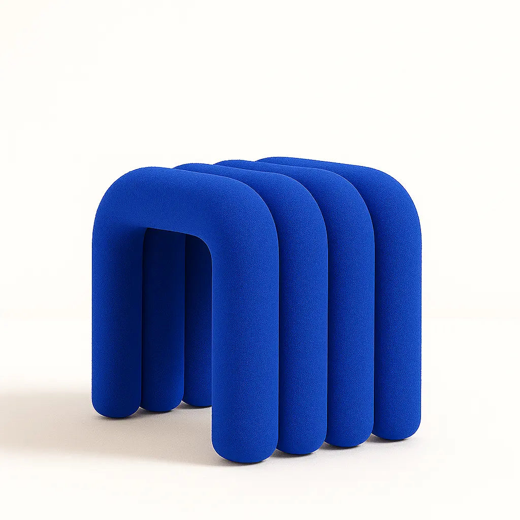 Noodle Pipe Stool Chair Interior Moderna Blue New