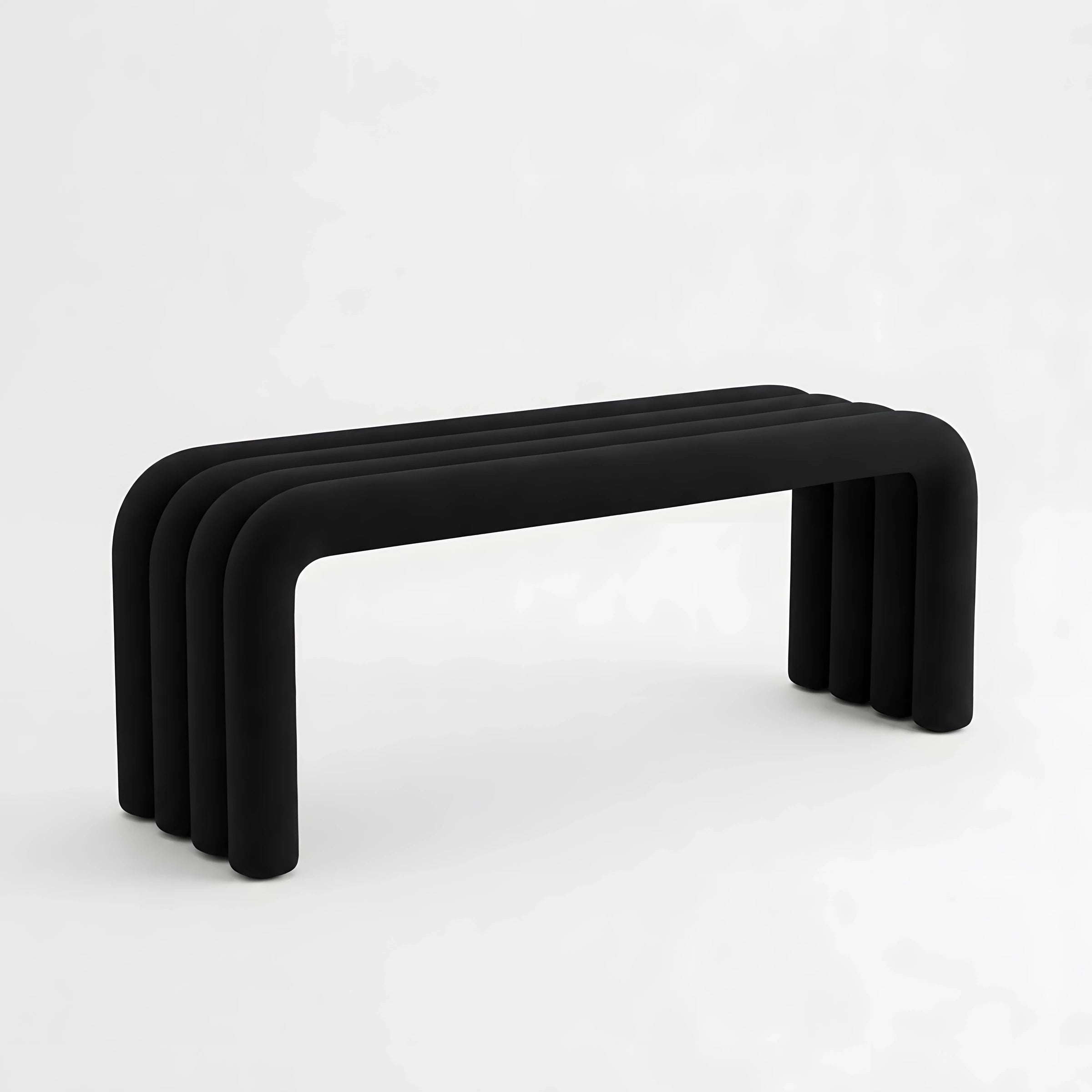 The Noodle Pipe Bench Bench Interior Moderna Black