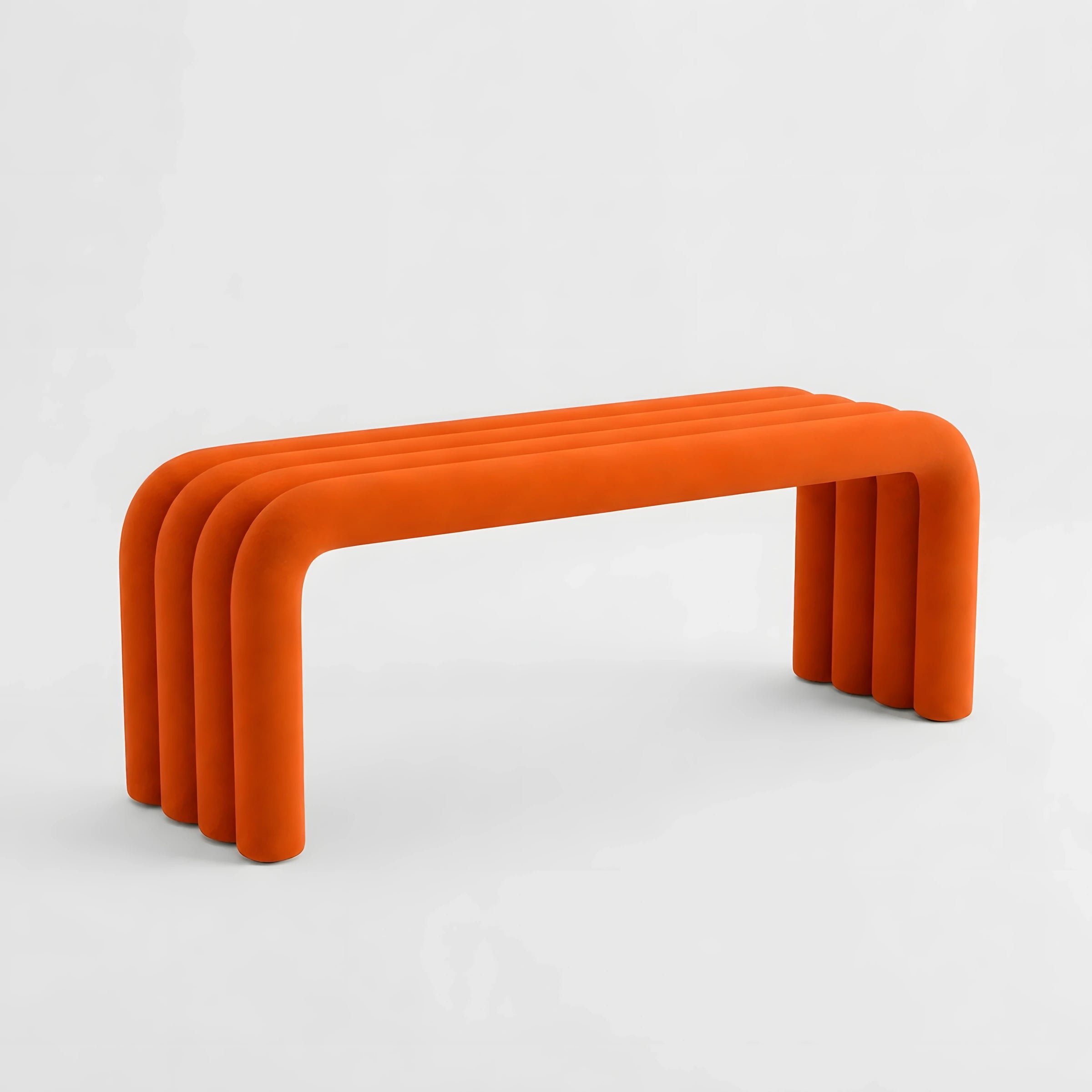 The Noodle Pipe Bench Bench Interior Moderna Orange