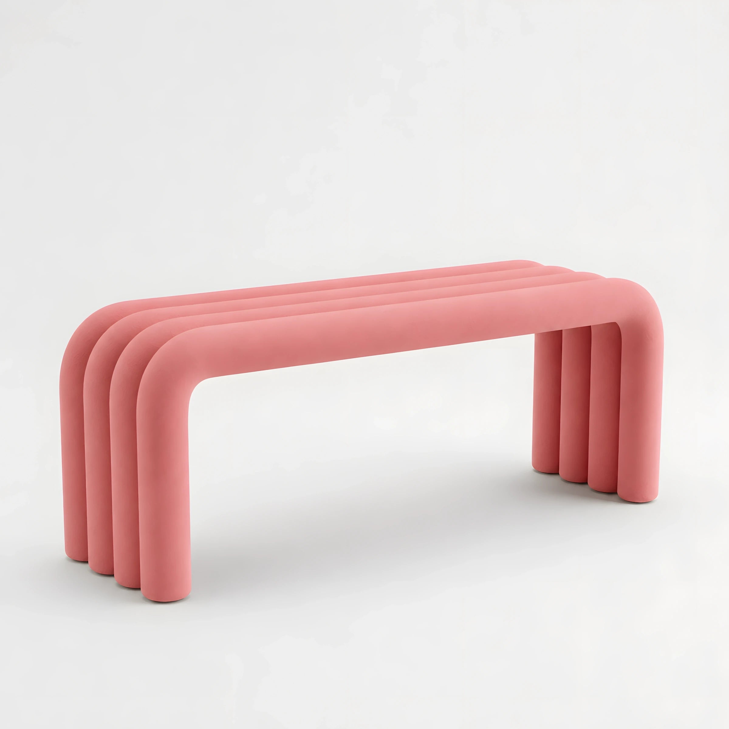 The Noodle Pipe Bench Bench Interior Moderna Pink