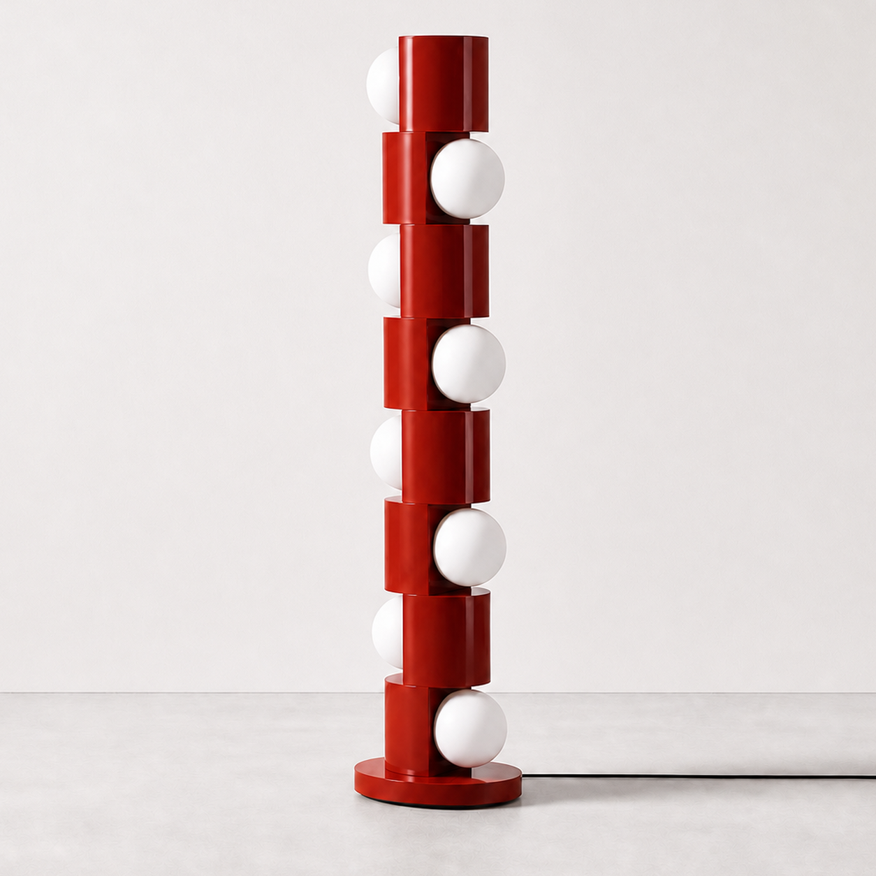 Obelon Floor Lamp Lamp Interior Moderna Red New