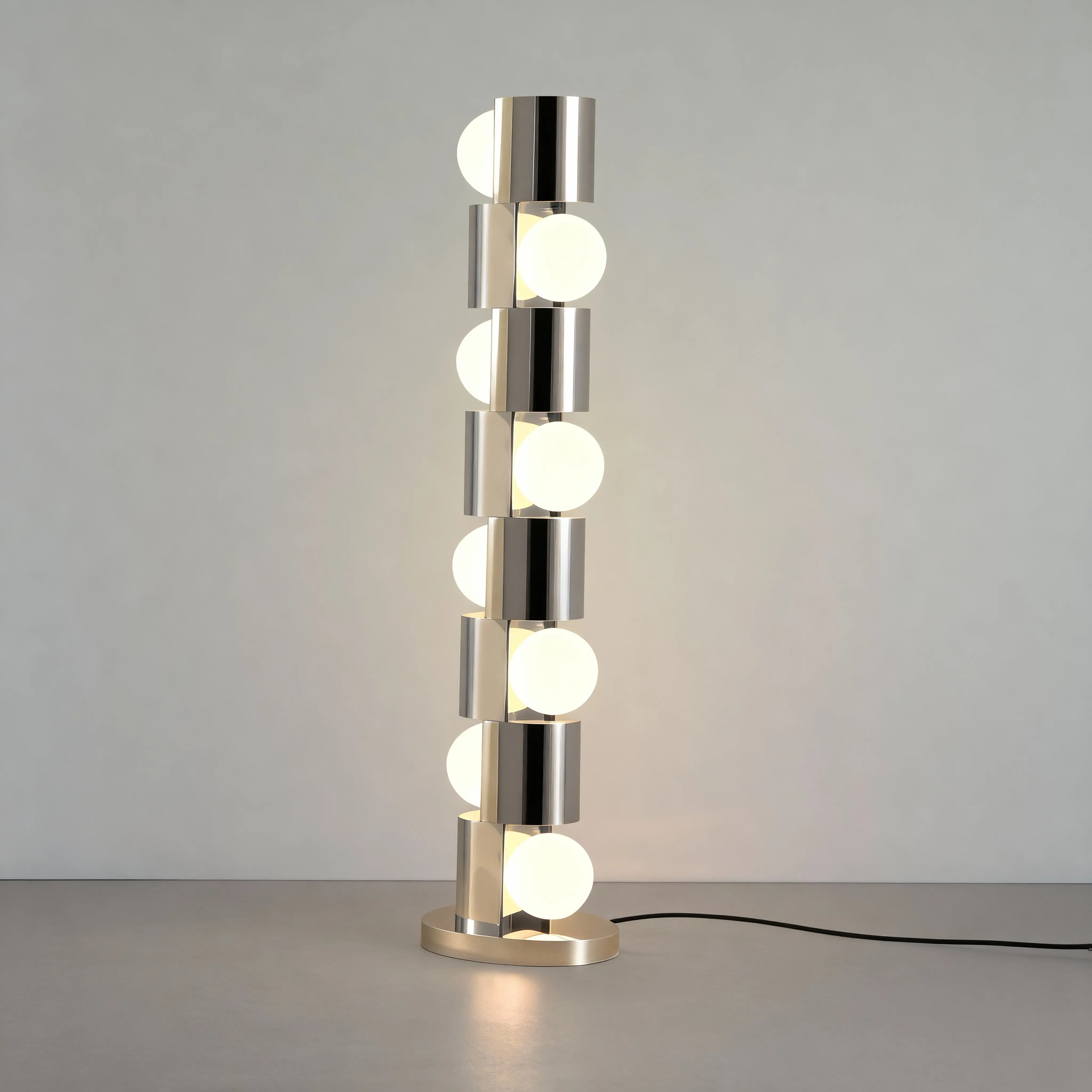Obelon Floor Lamp Lamp Interior Moderna Chrome Silver (Pre-Order)