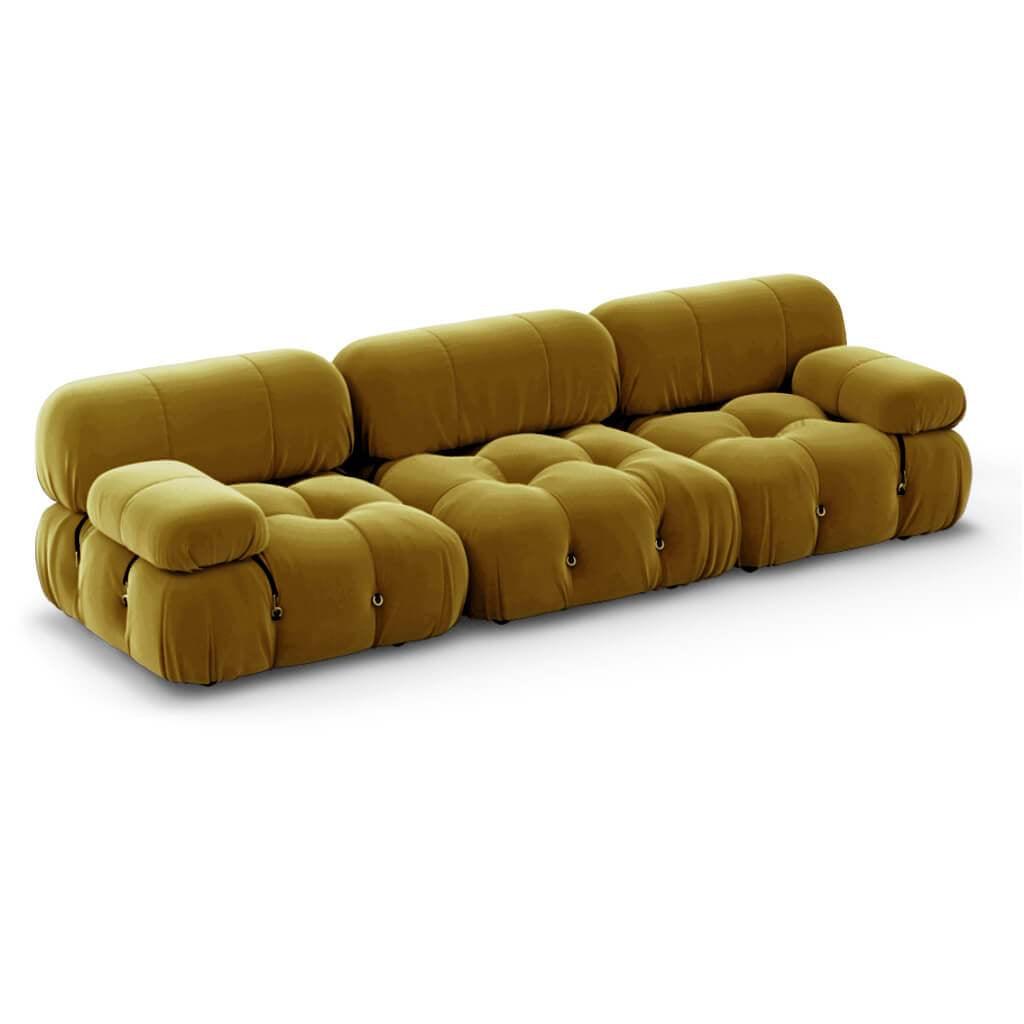 Mario Bellini Combination B Sofa Interior Moderna Chartreuse Velvet  