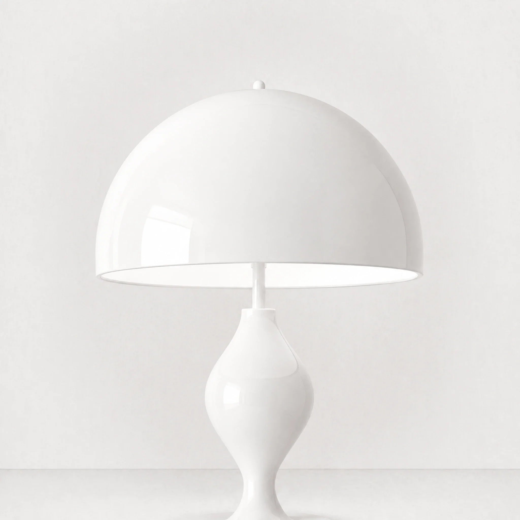 White Zara Groove Floor Lamp — view 5
