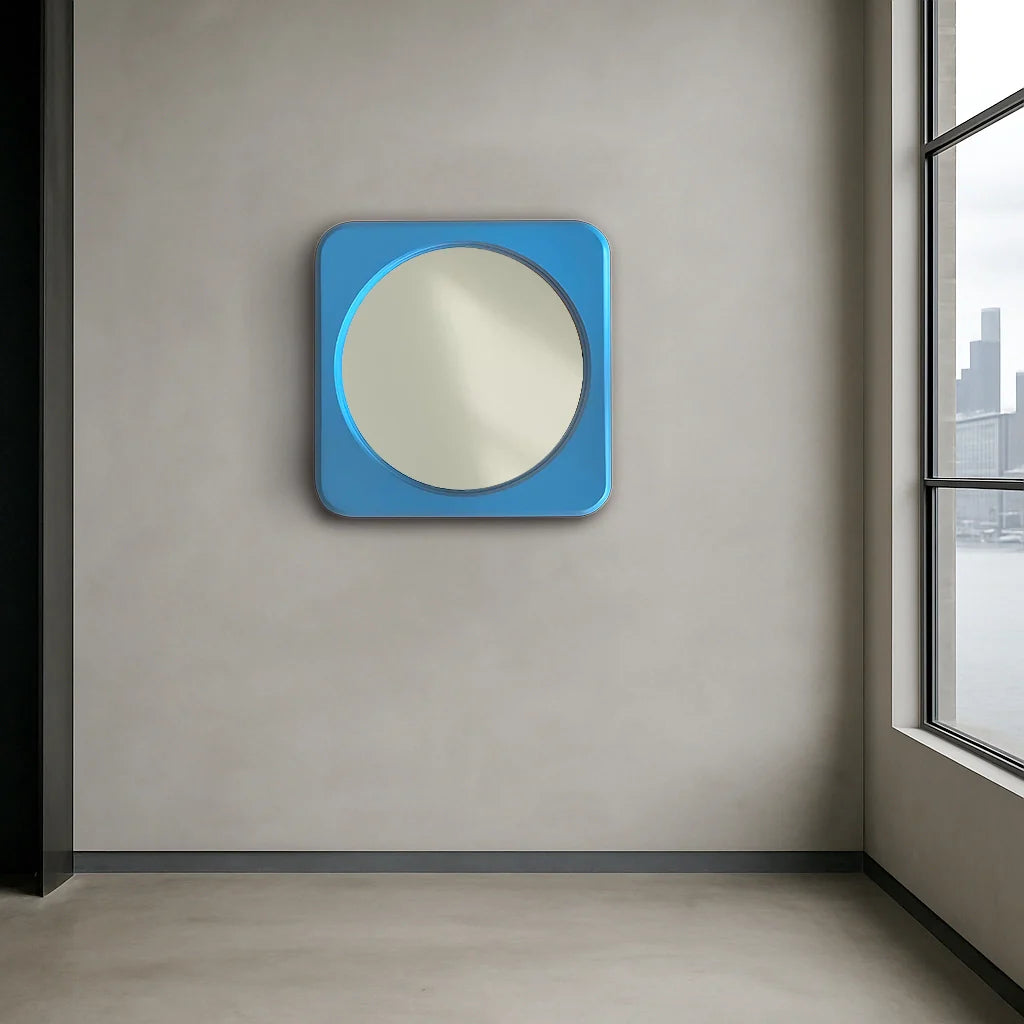 Rounded Square Mirror Mirror Interior Moderna