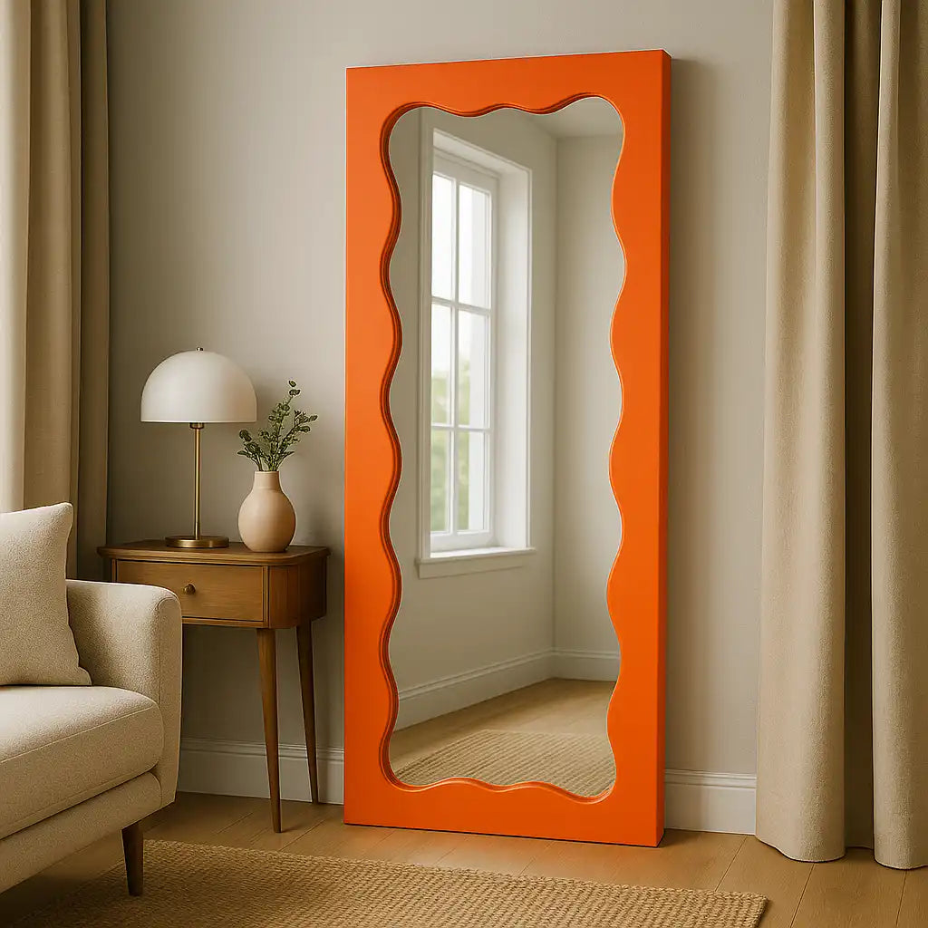 Wave Frame Mirror