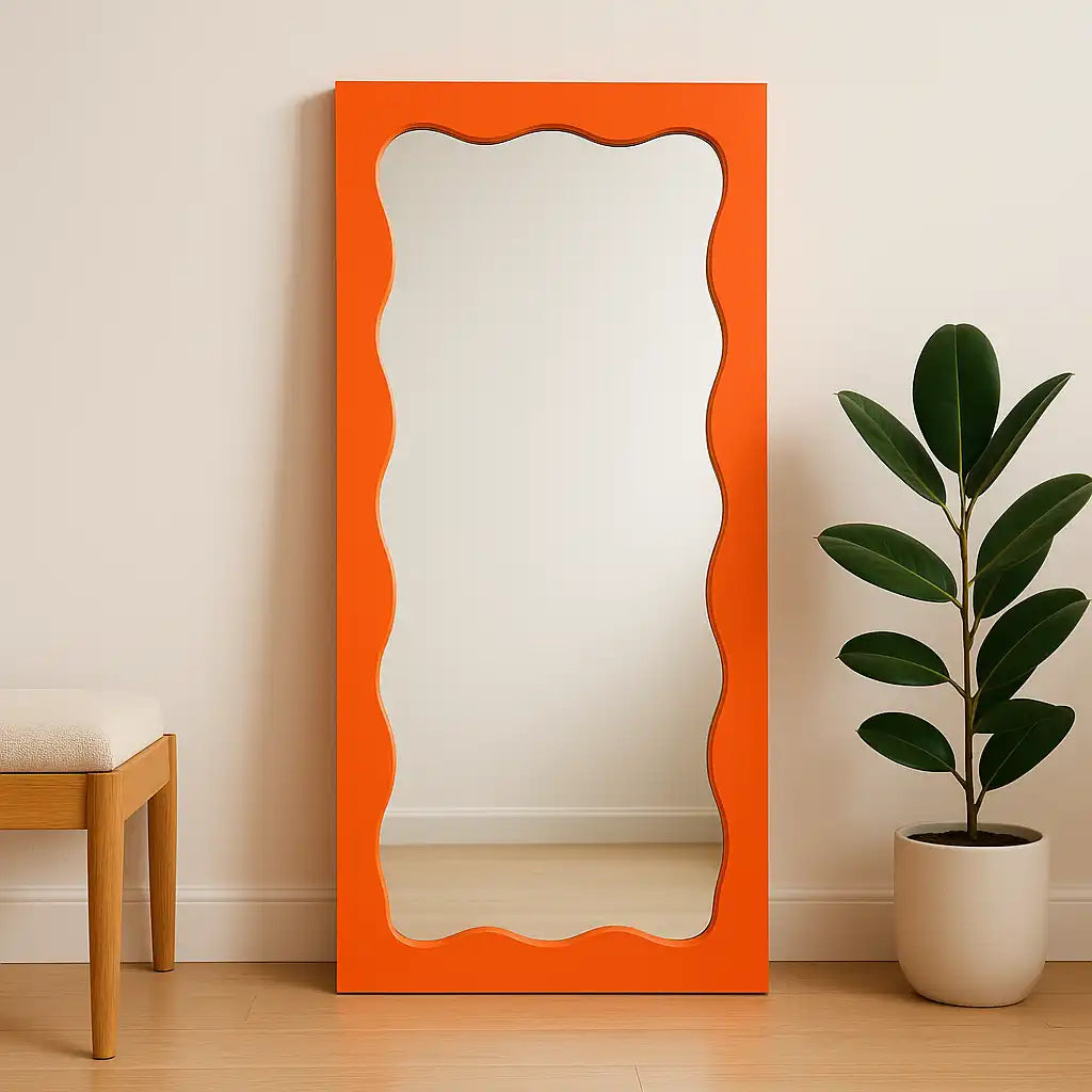 Wave Frame Mirror