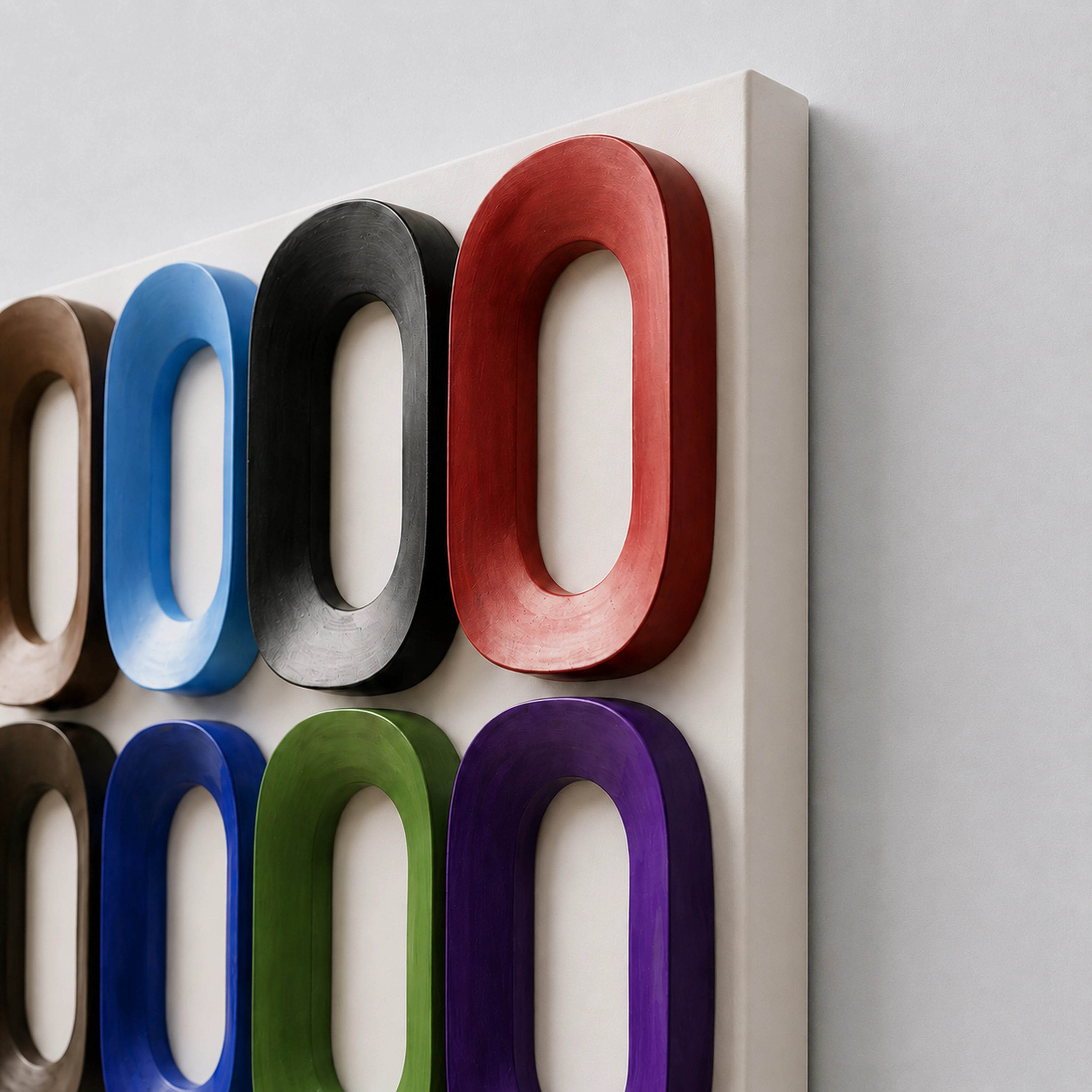 Rainbow Oval Riot Wall Art Interior Moderna