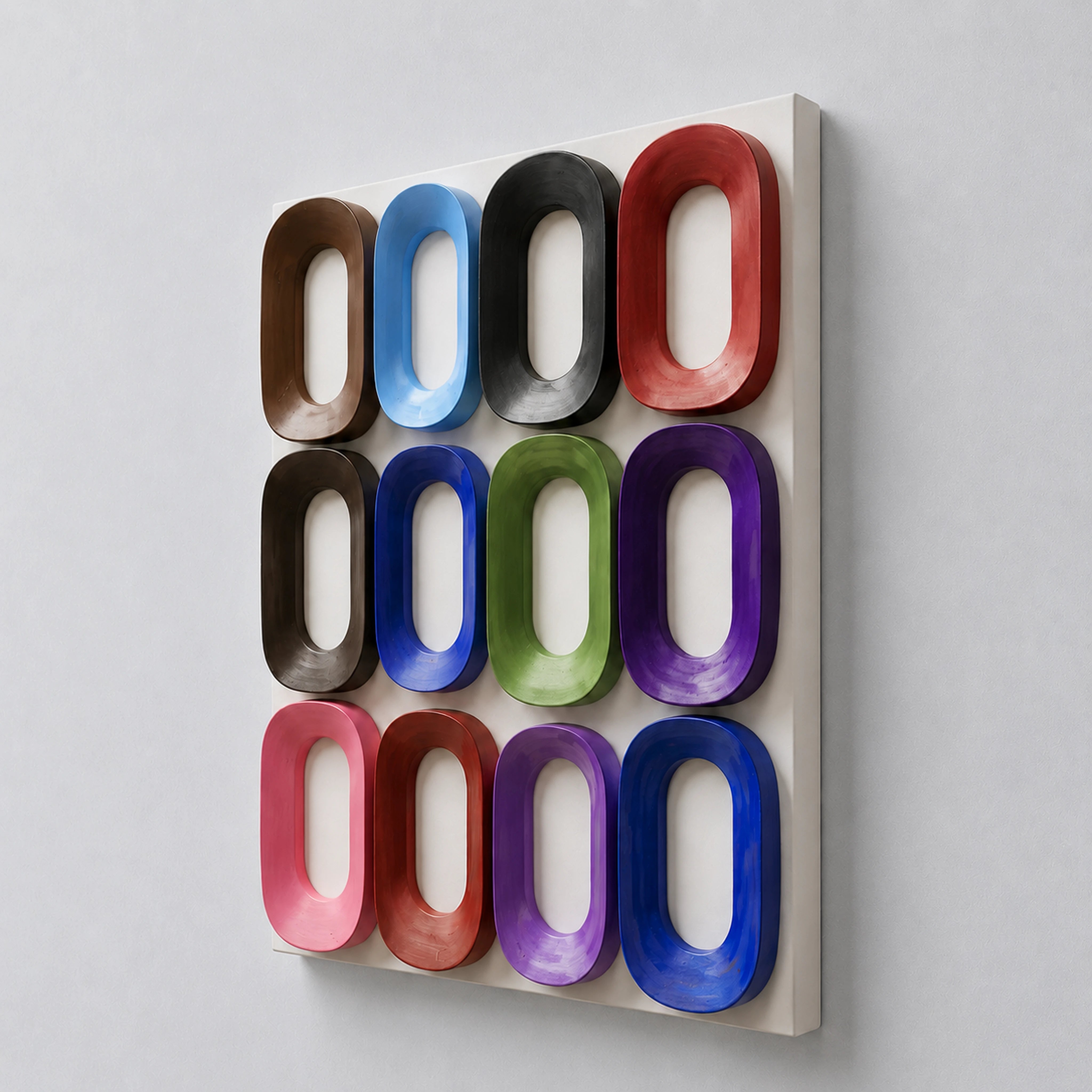 Rainbow Oval Riot Wall Art Interior Moderna