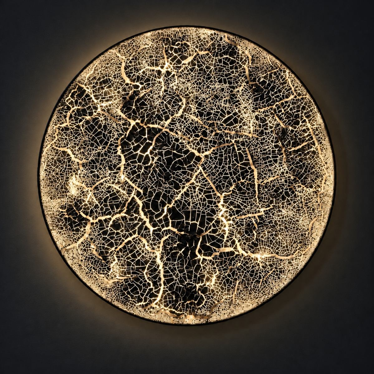 Where Matter Breaks | Black Mass Wall Art Interior Moderna