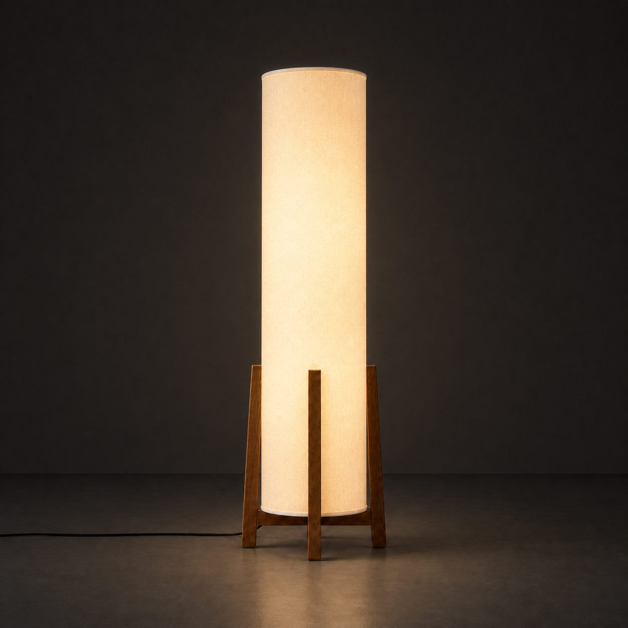 Shoji Bamboo Weave Floor Lamp Lamp Interior Moderna
