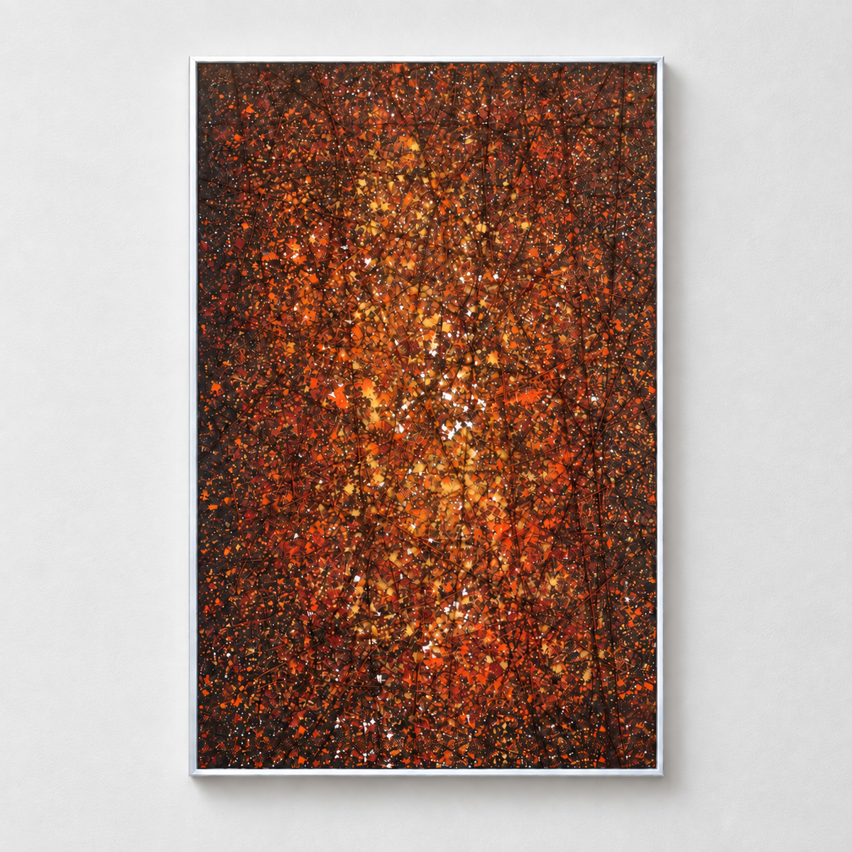 Abstract Stormscape | Crimson Vortex Wall Art Interior Moderna