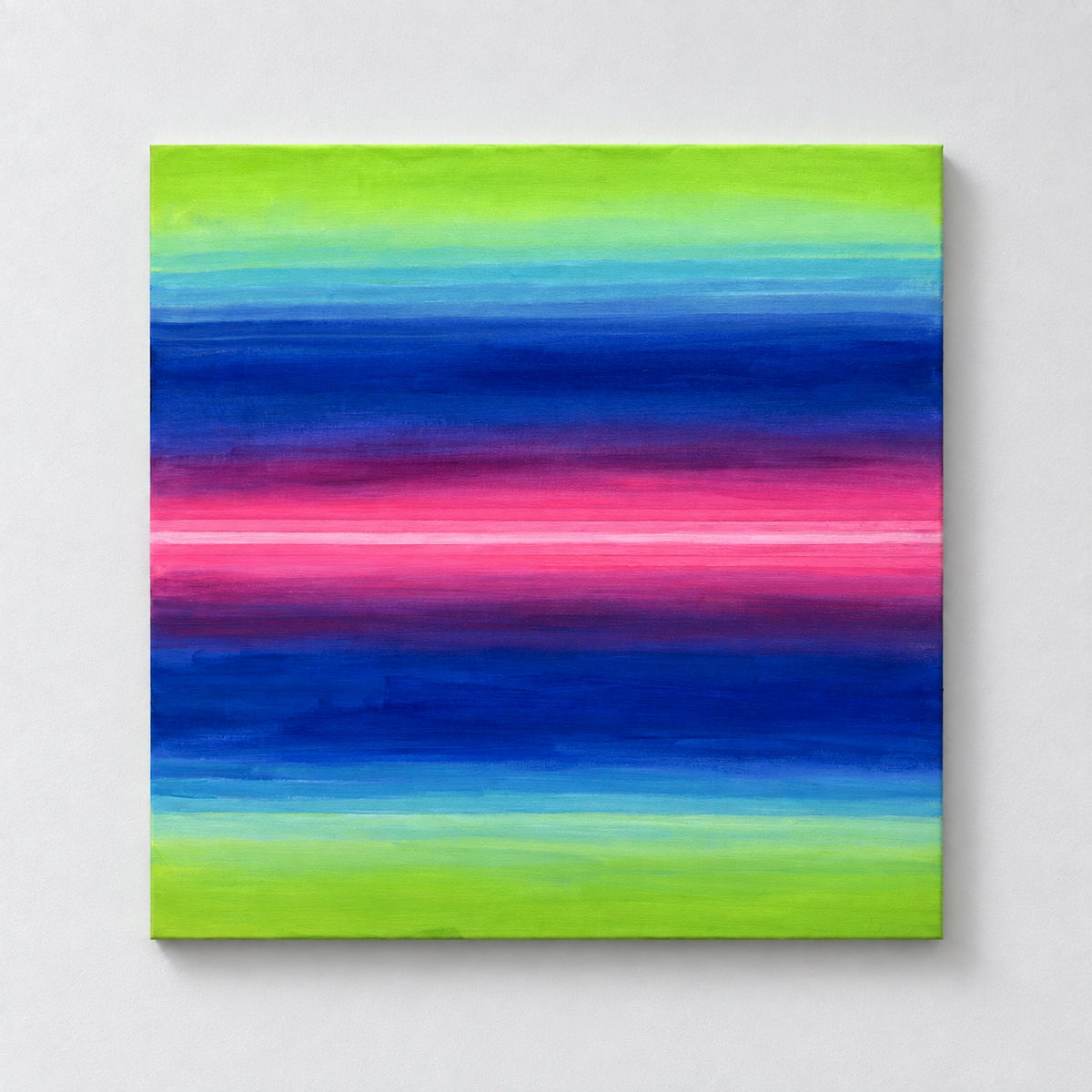 Color Field | Chromatic Strata Wall Art Interior Moderna New