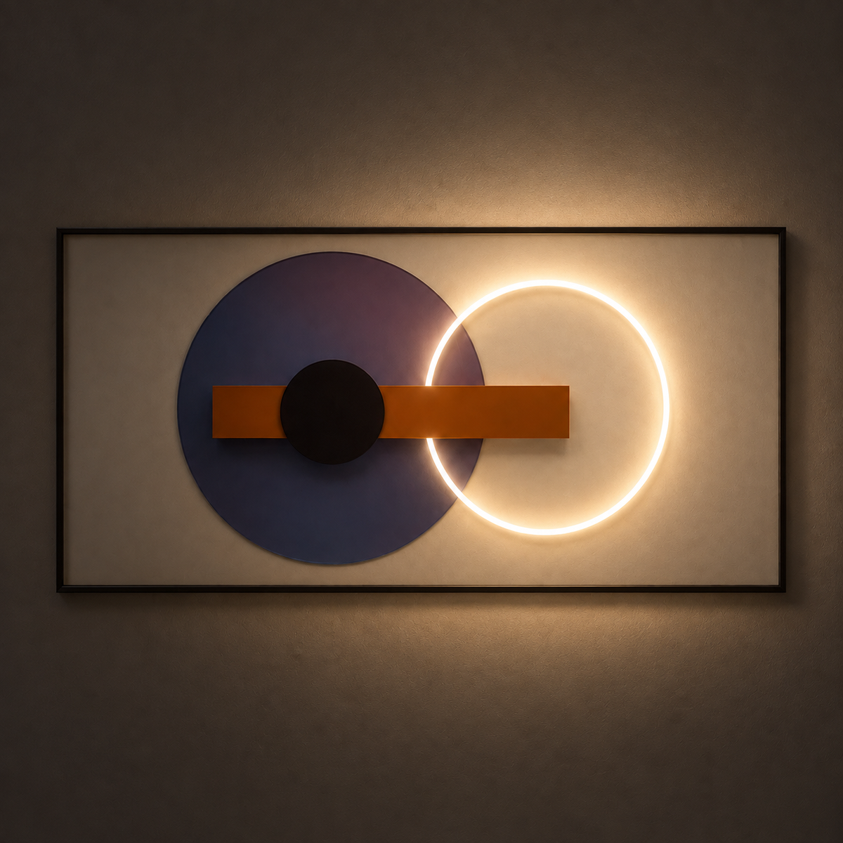 Radiant Rings Wall Art Interior Moderna New