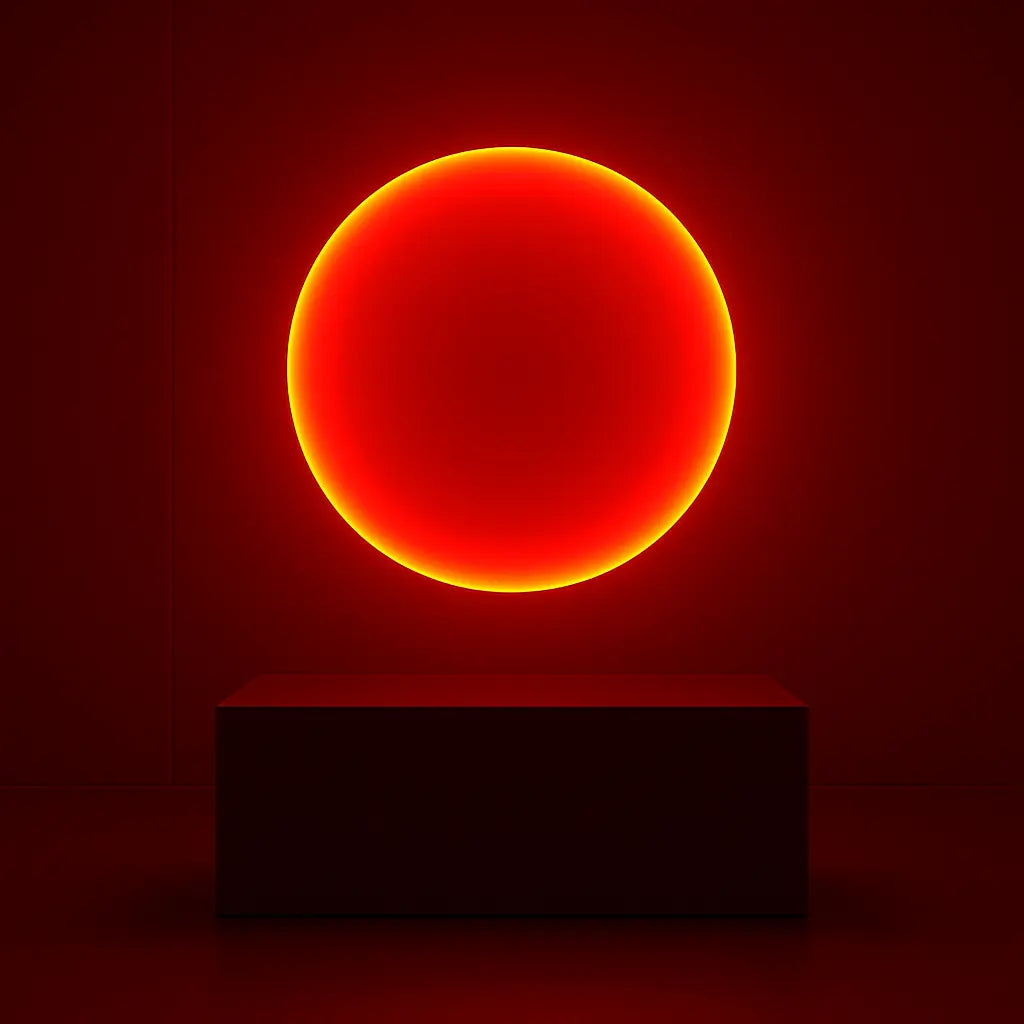 Silent Burn Wall Art Interior Moderna Orange