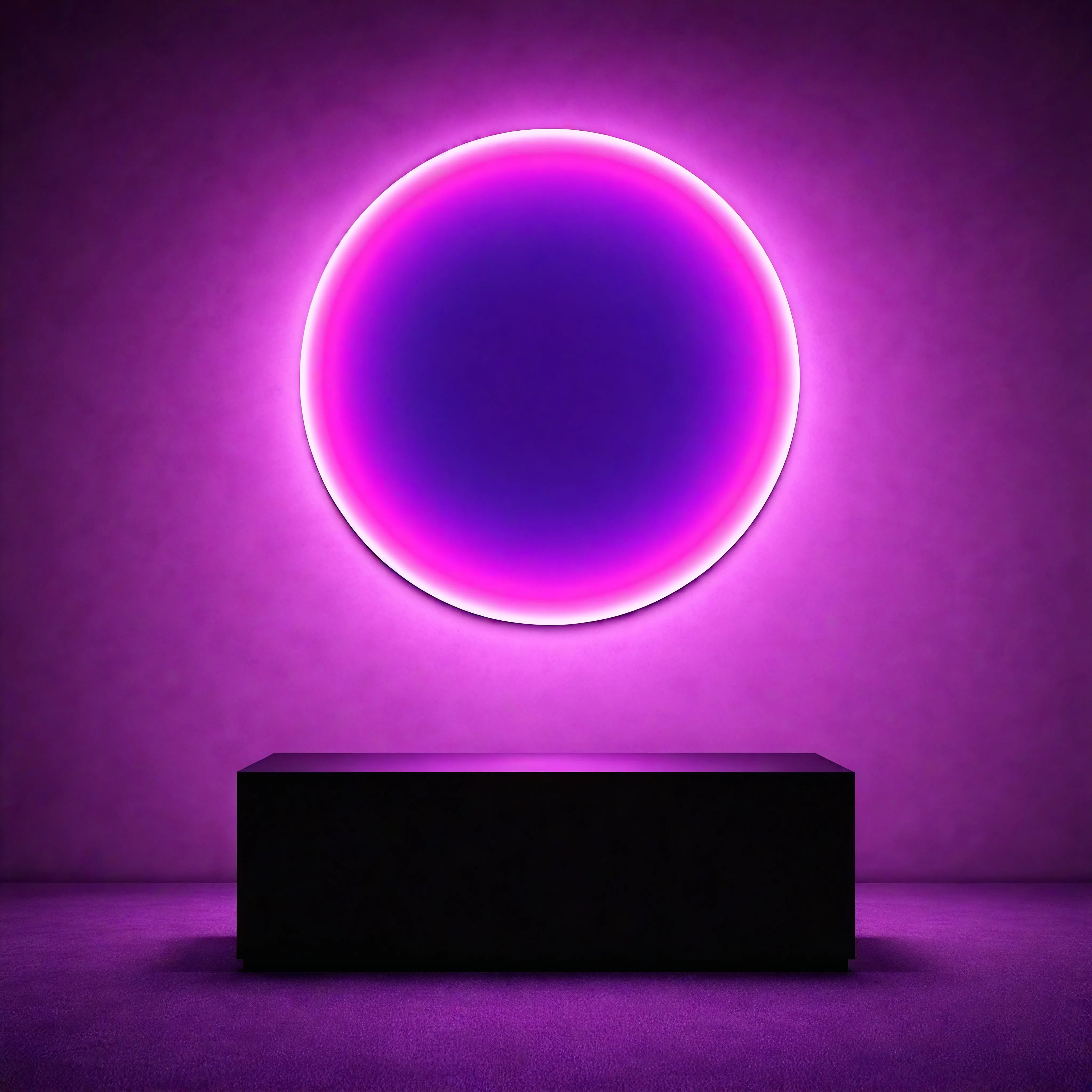 Silent Burn: Dusk Magenta Wall Art Interior Moderna