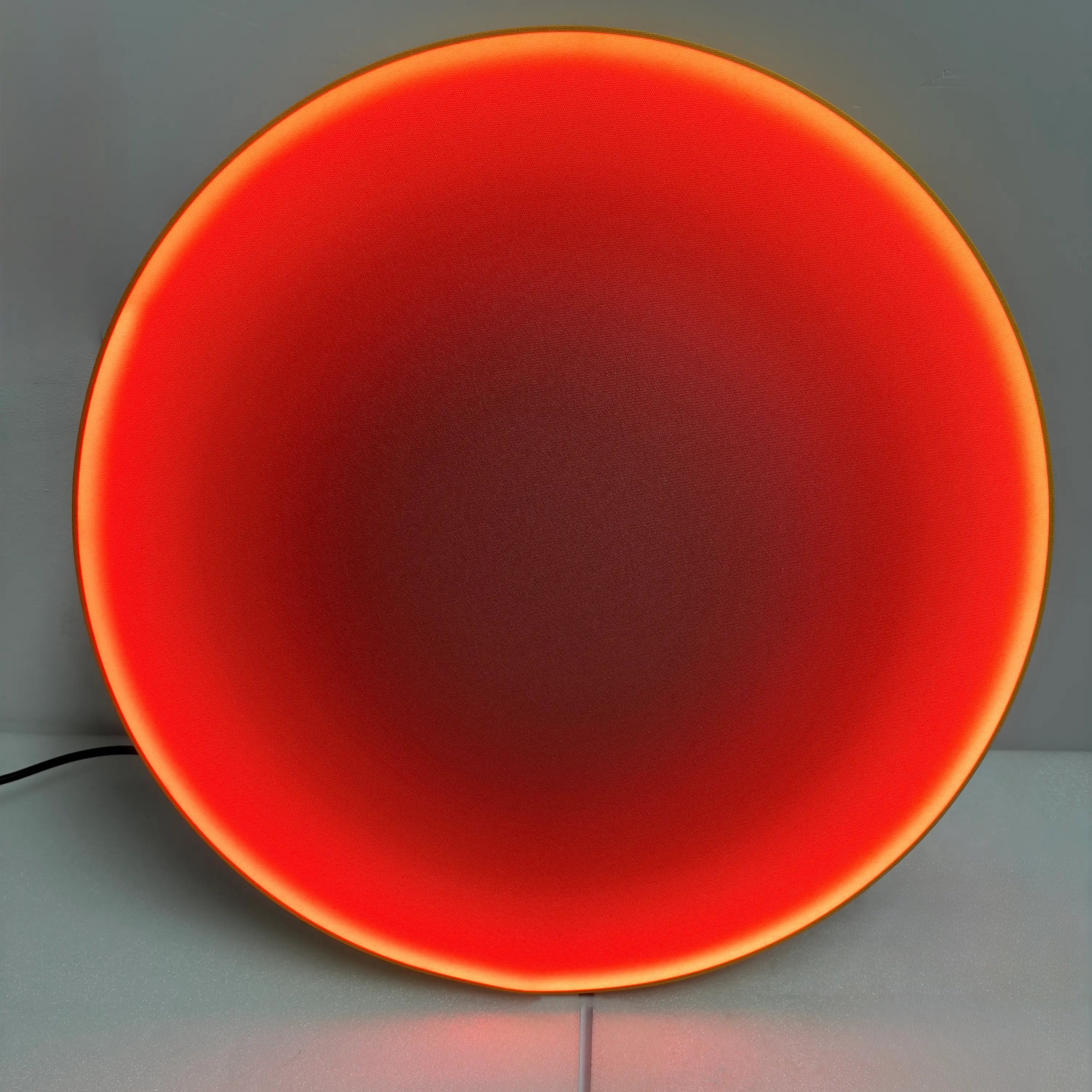 Silent Burn: Ember Orange Wall Art Interior Moderna